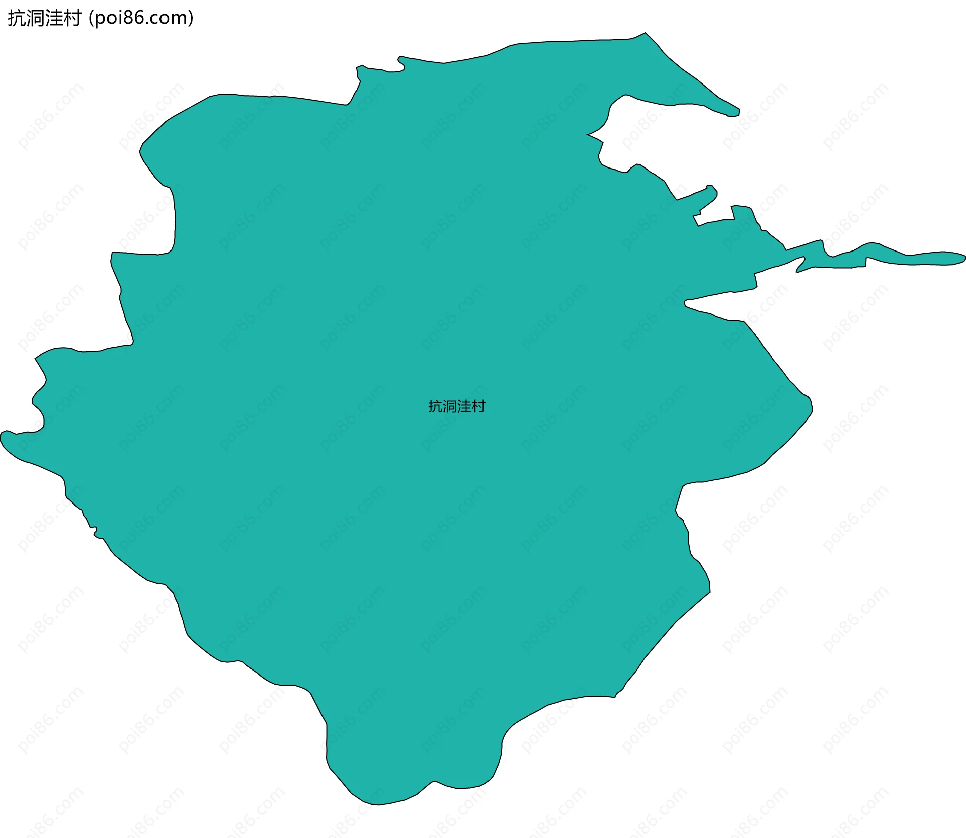 抗洞洼村边界地图