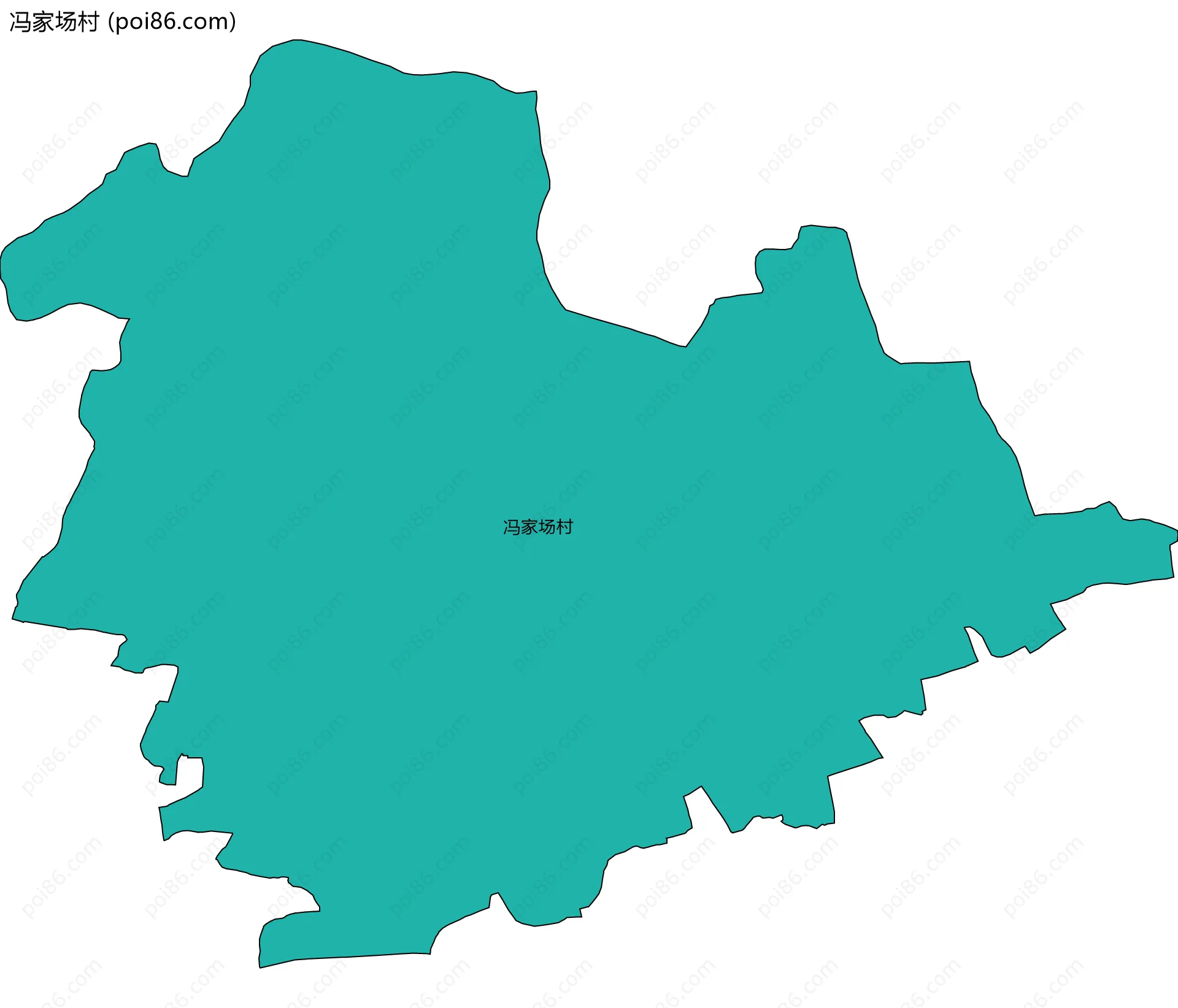 冯家场村边界地图