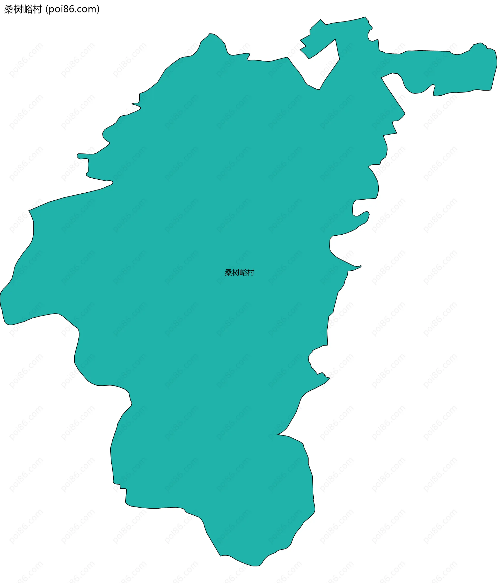 桑树峪村边界地图