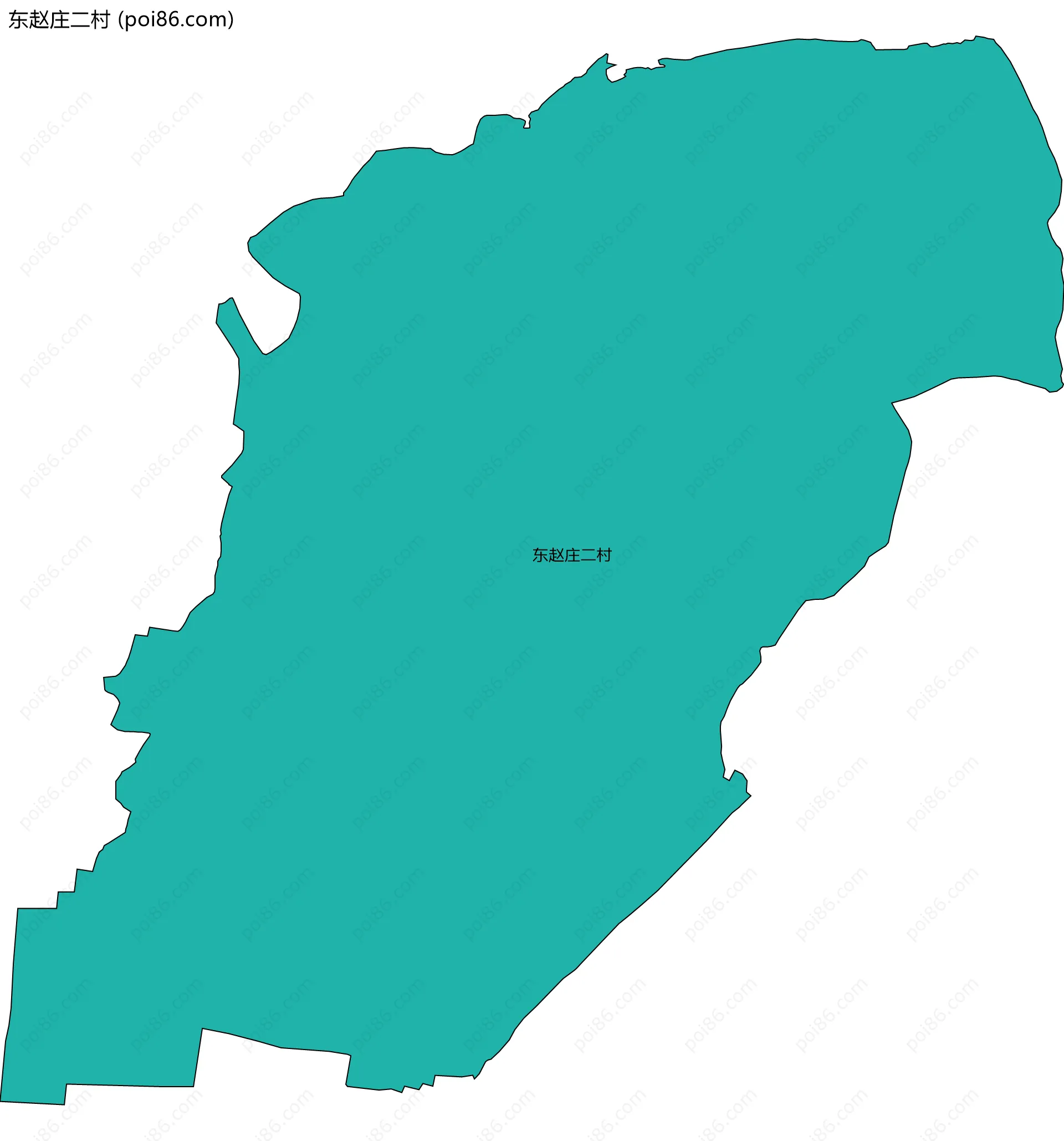 东赵庄二村边界地图