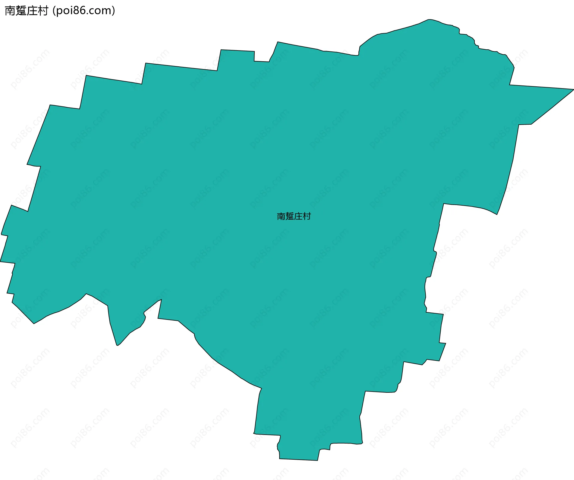 南踅庄村边界地图