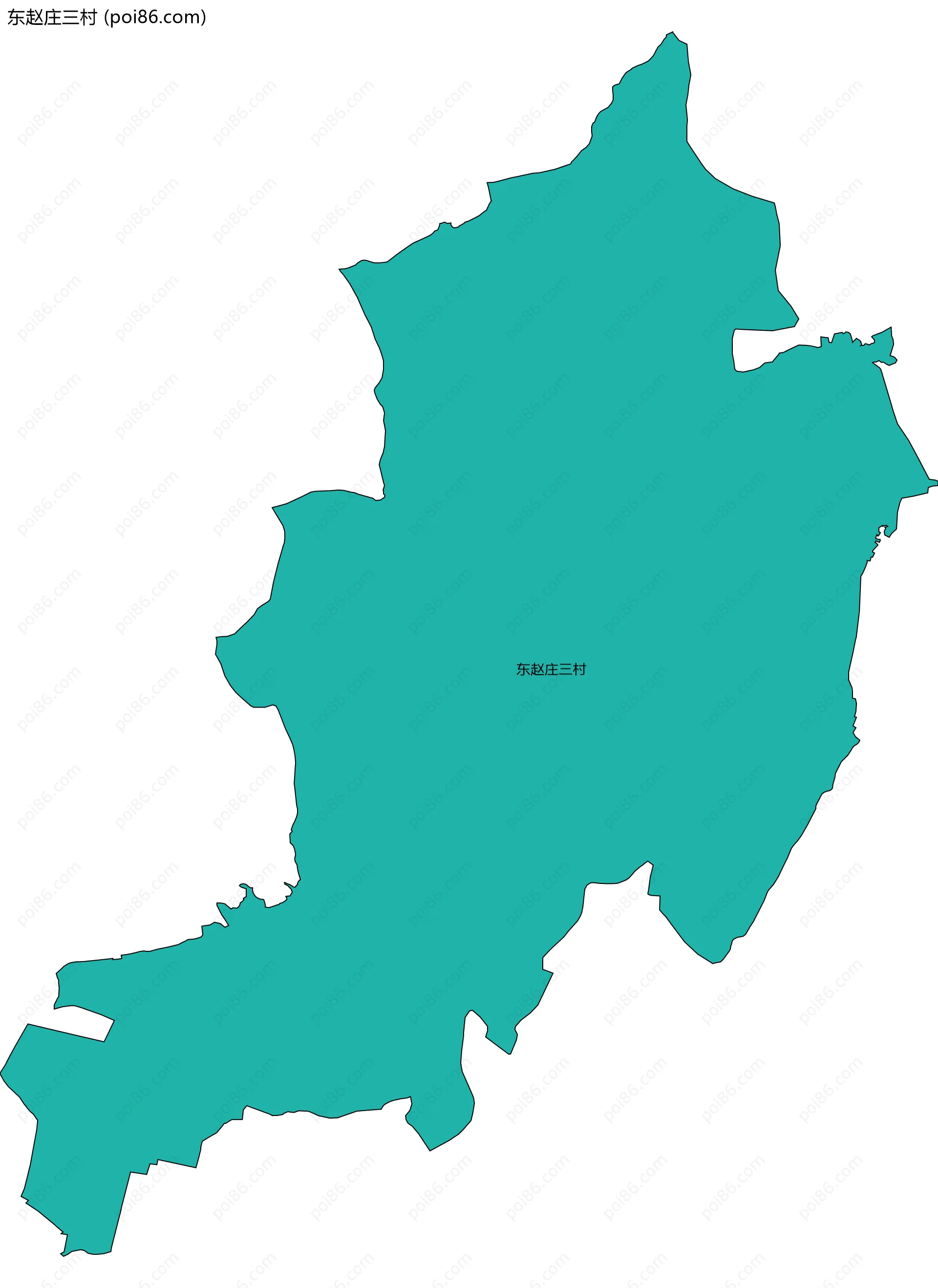 东赵庄三村边界地图