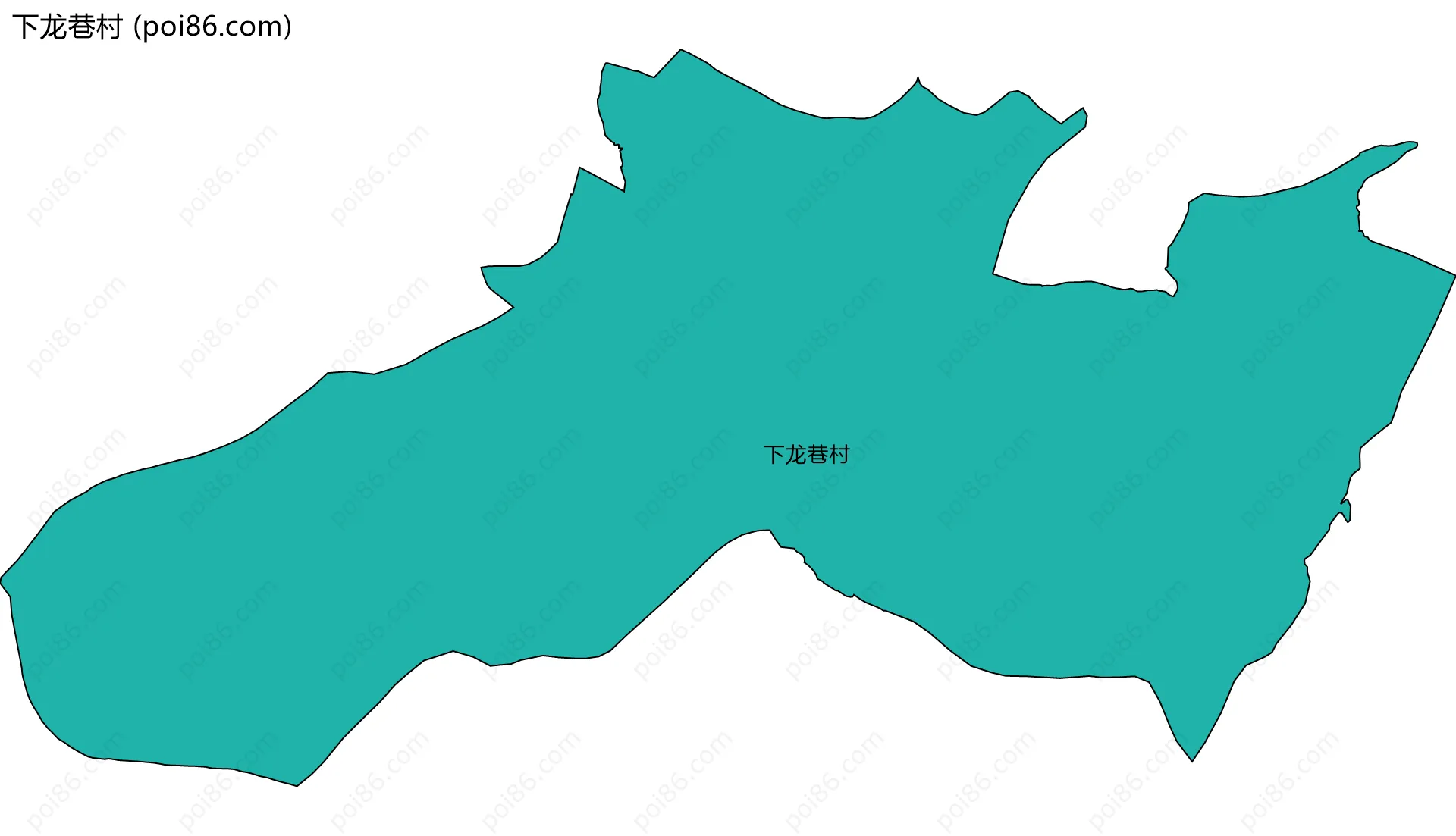 下龙巷村边界地图