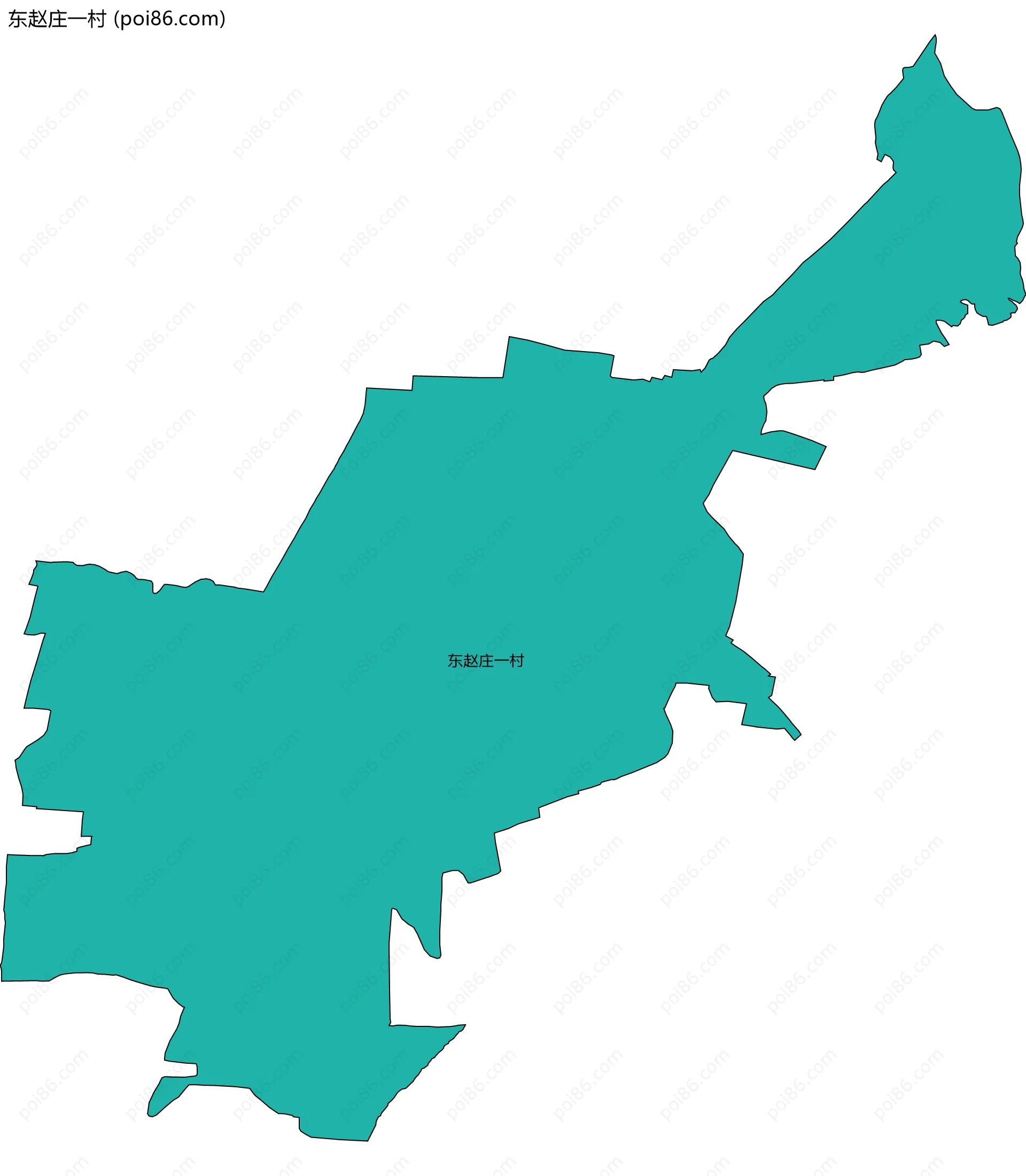 东赵庄一村边界地图