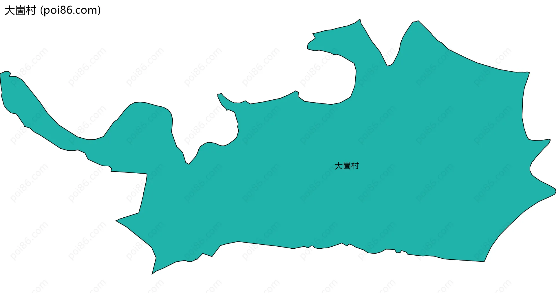 大崮村边界地图