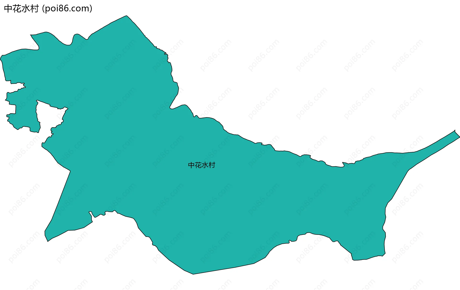 中花水村边界地图