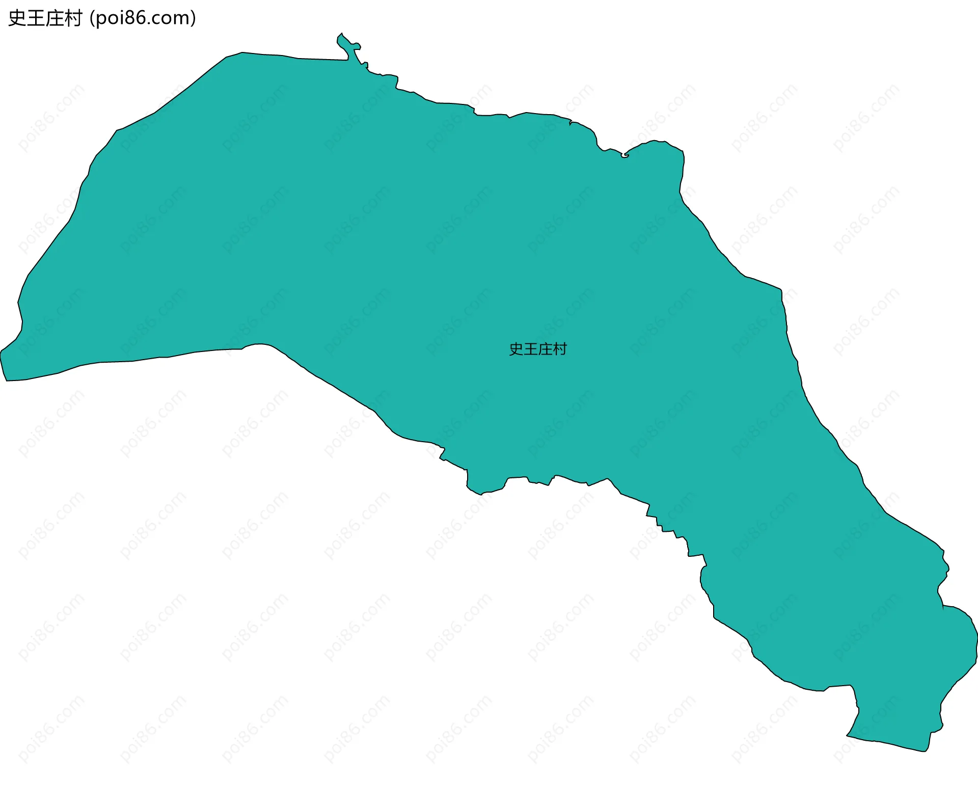 史王庄村边界地图