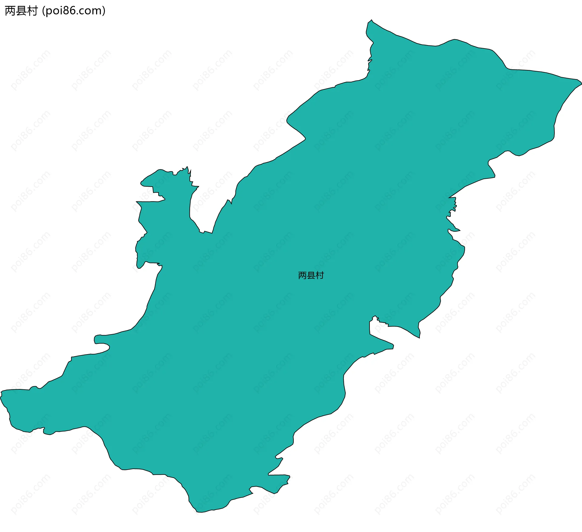 两县村边界地图