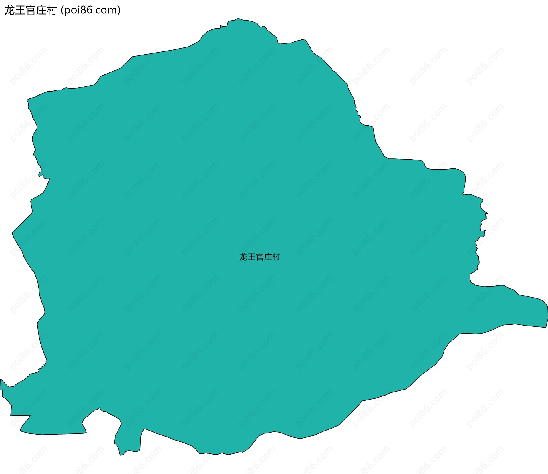 龙王官庄村边界地图