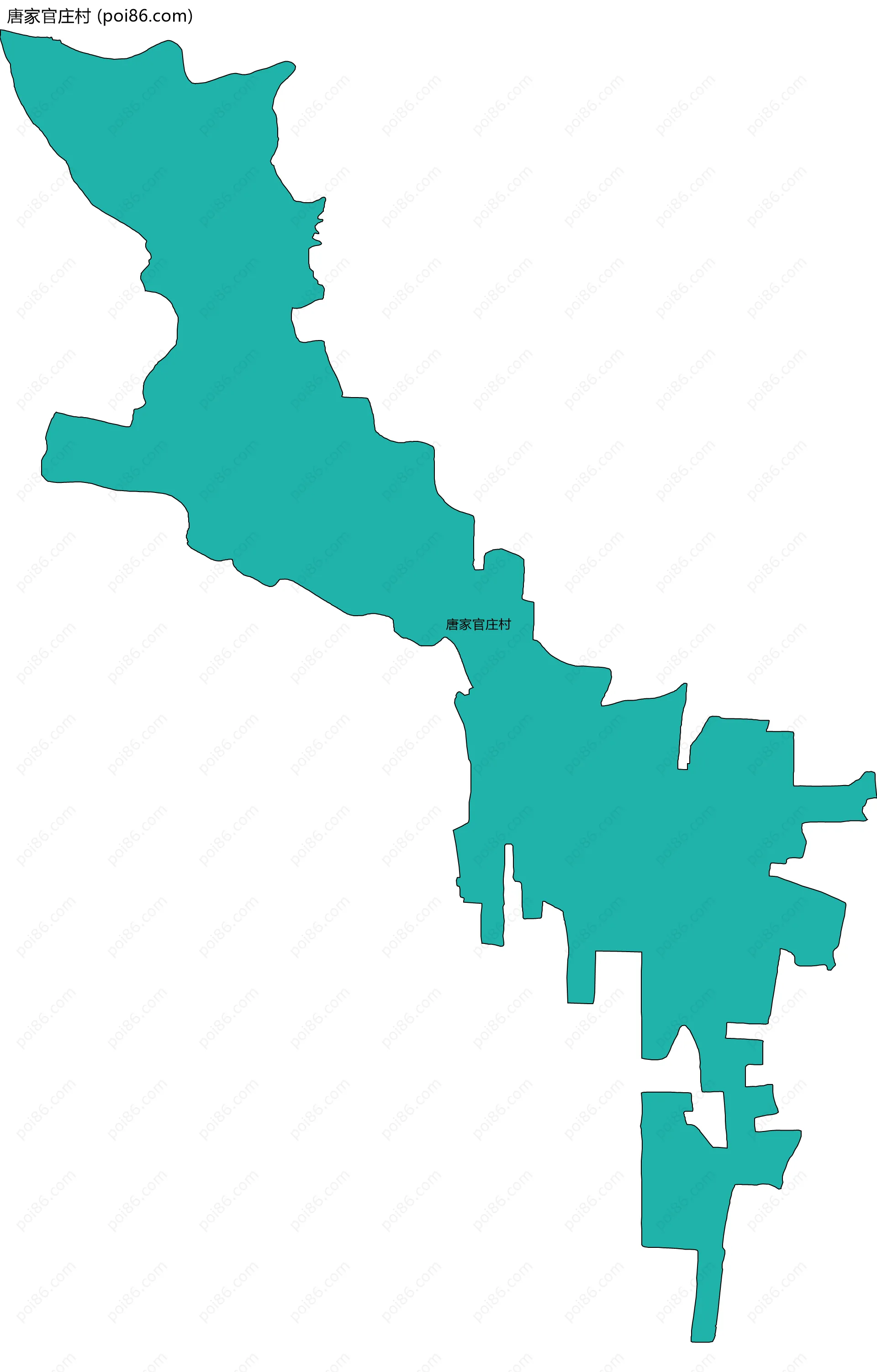 唐家官庄村边界地图