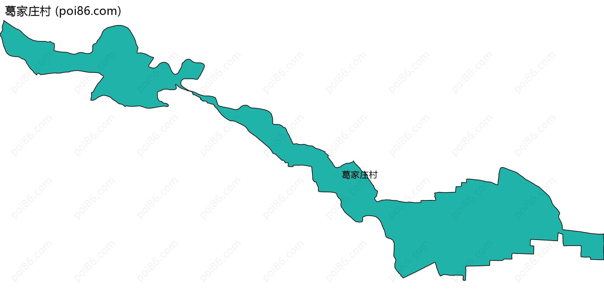 葛家庄村边界地图