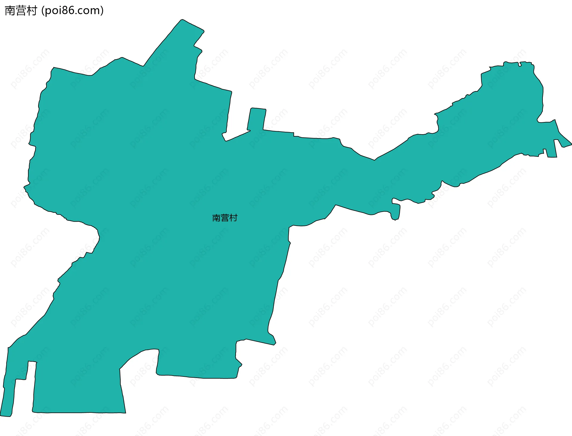 南营村边界地图