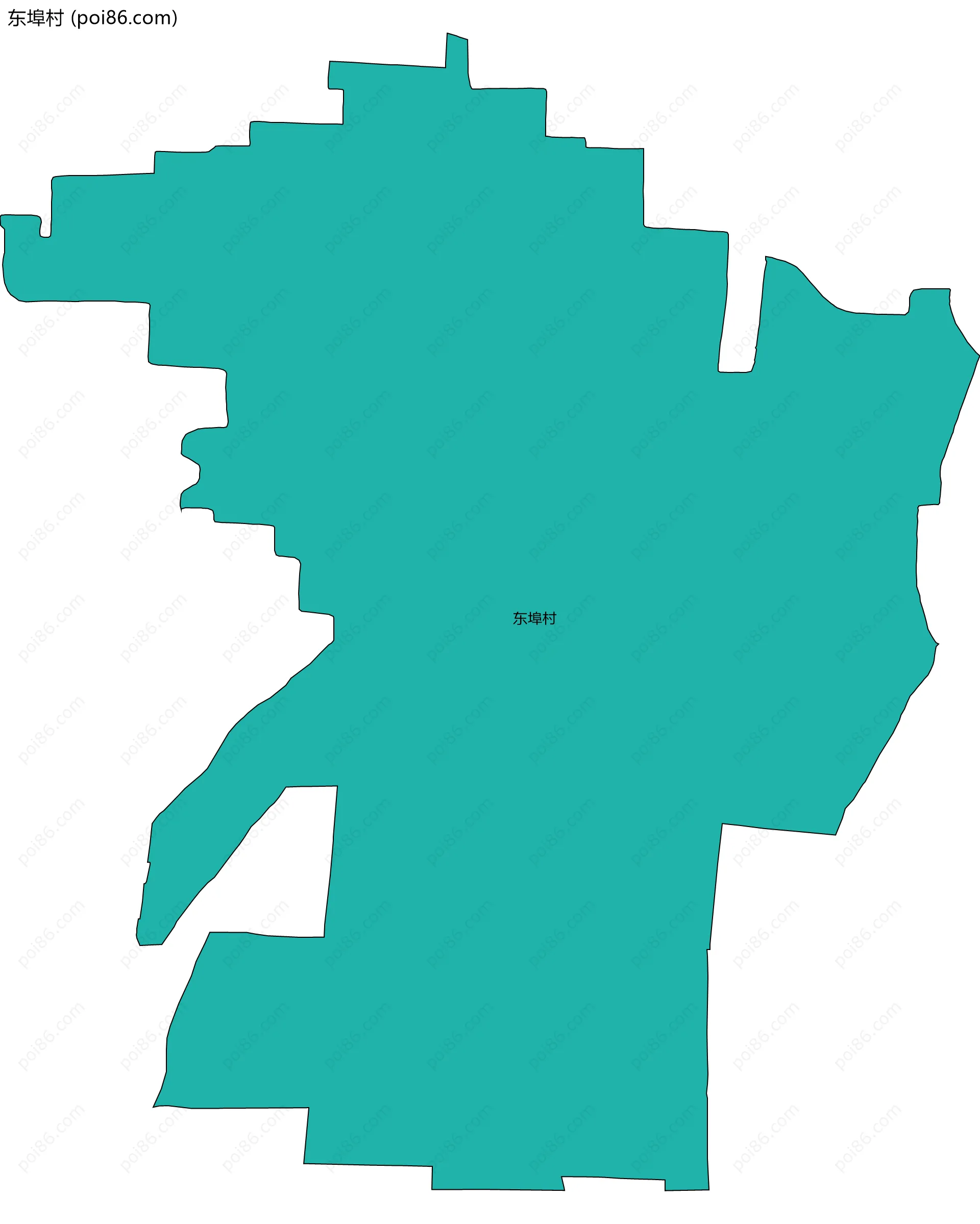 东埠村边界地图