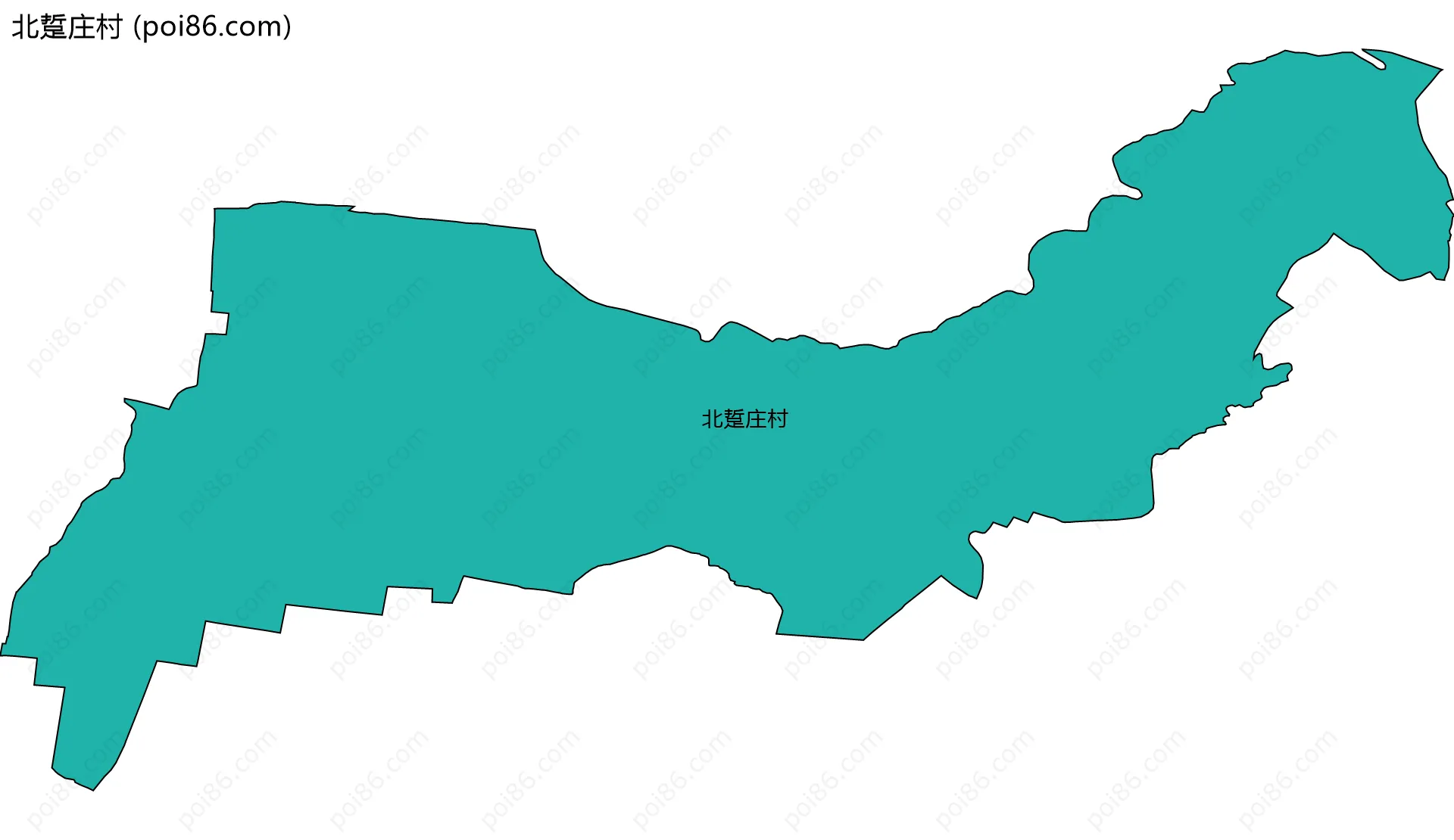 北踅庄村边界地图