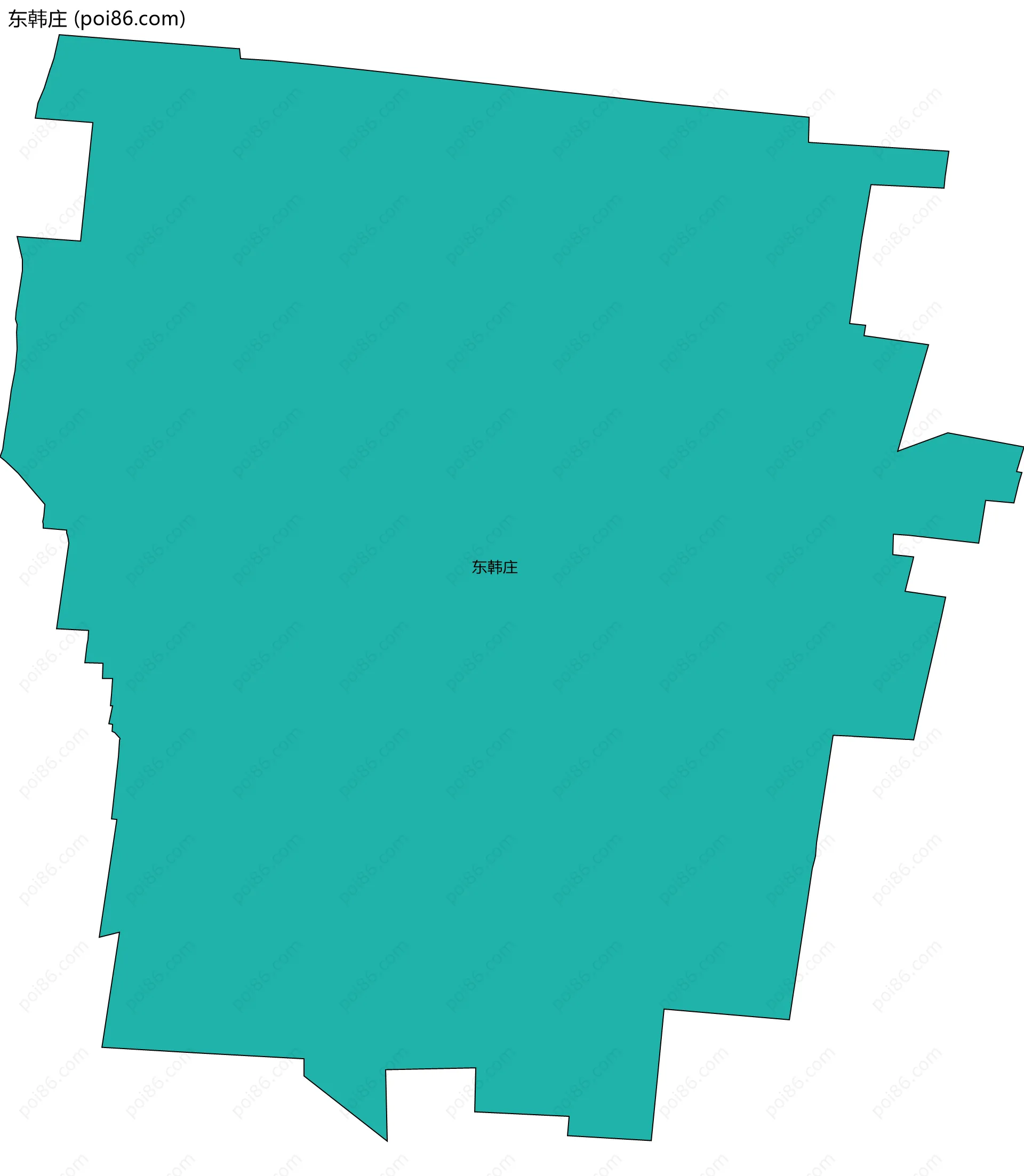 东韩庄边界地图