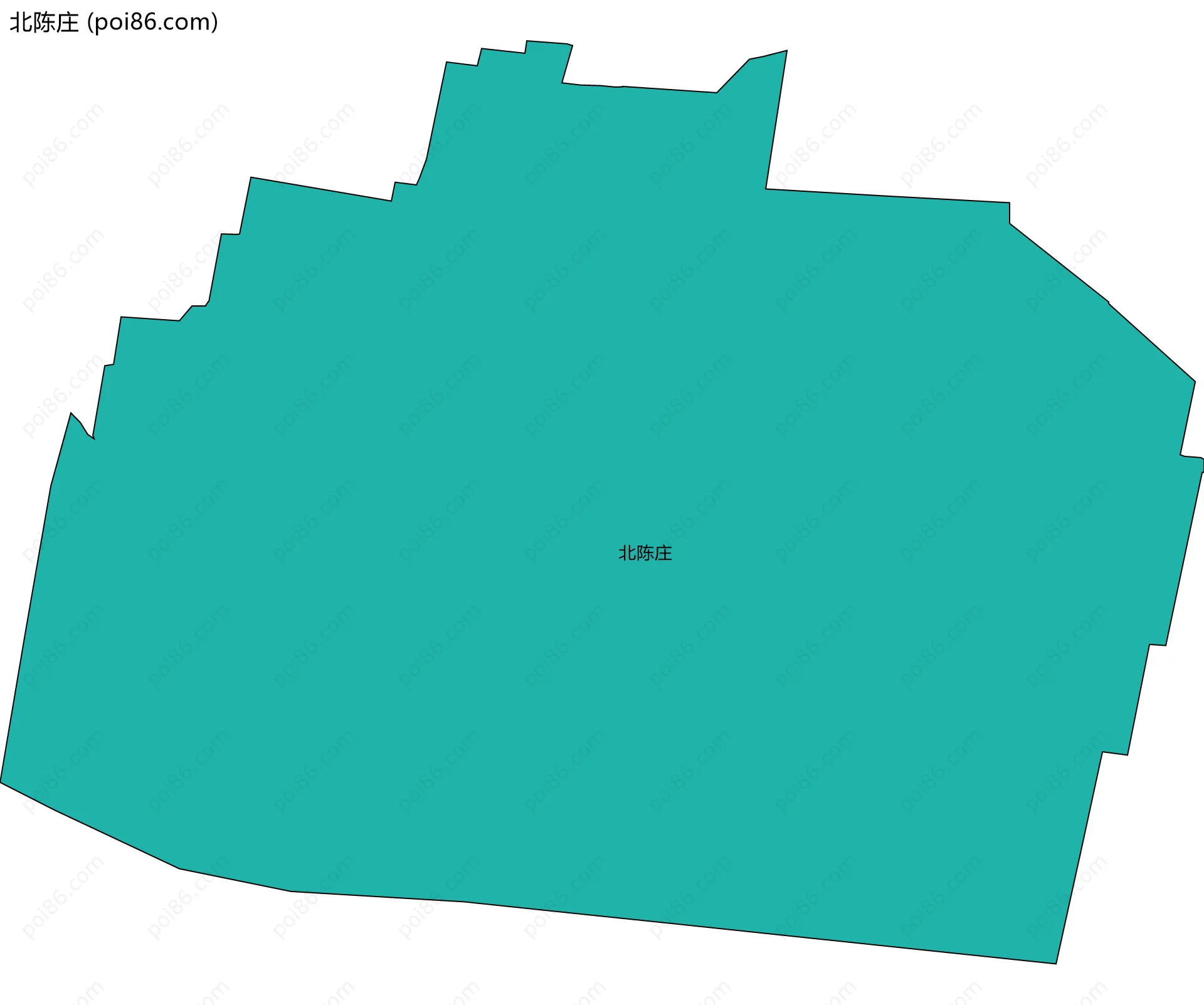北陈庄边界地图