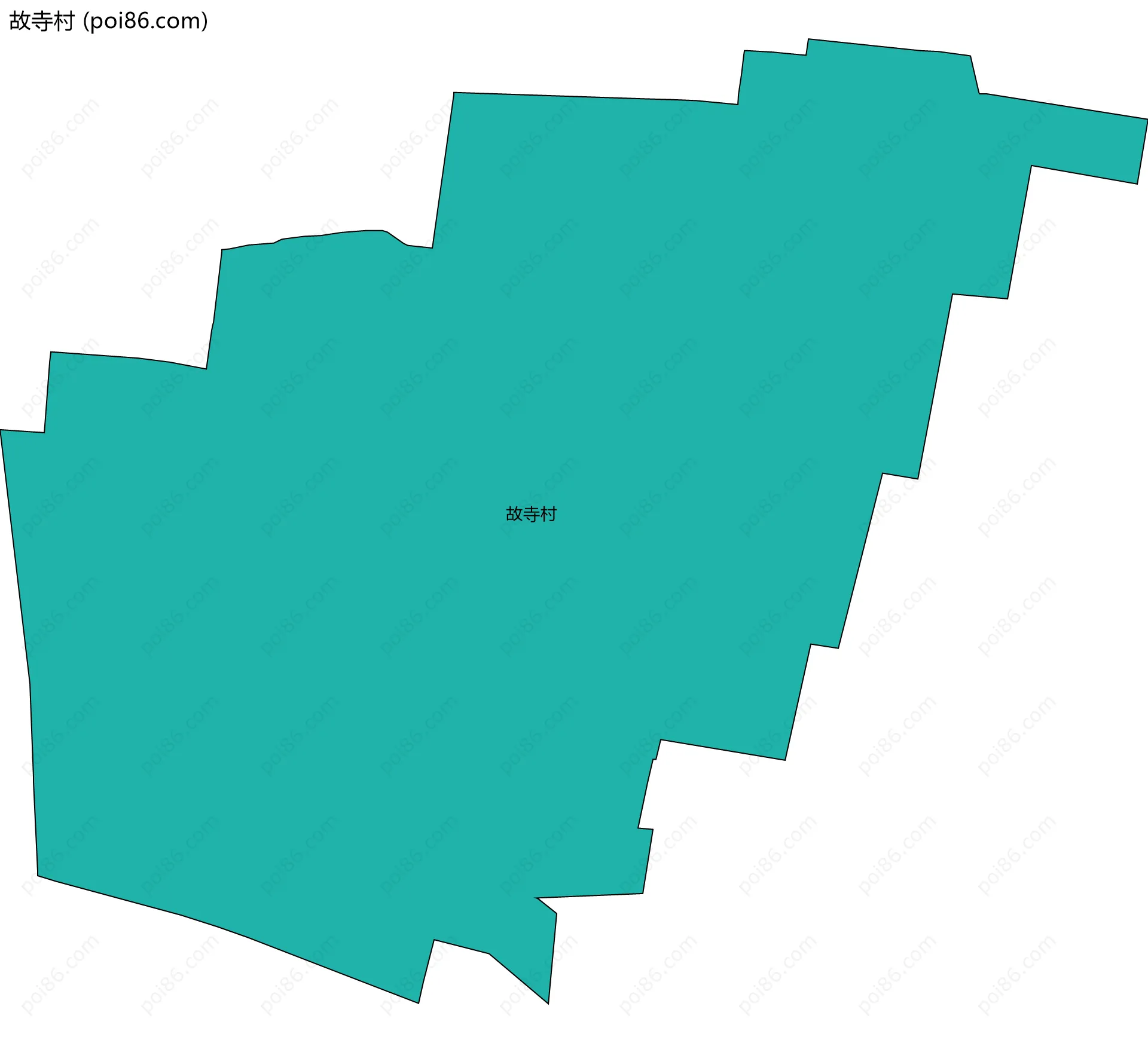 故寺村边界地图