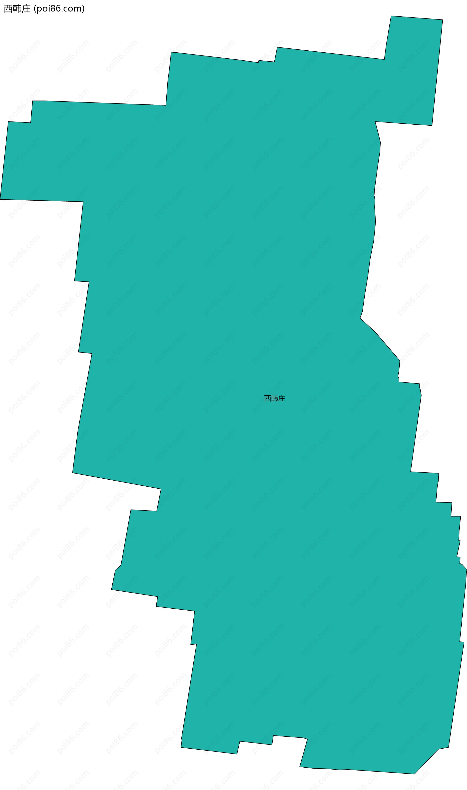 西韩庄边界地图