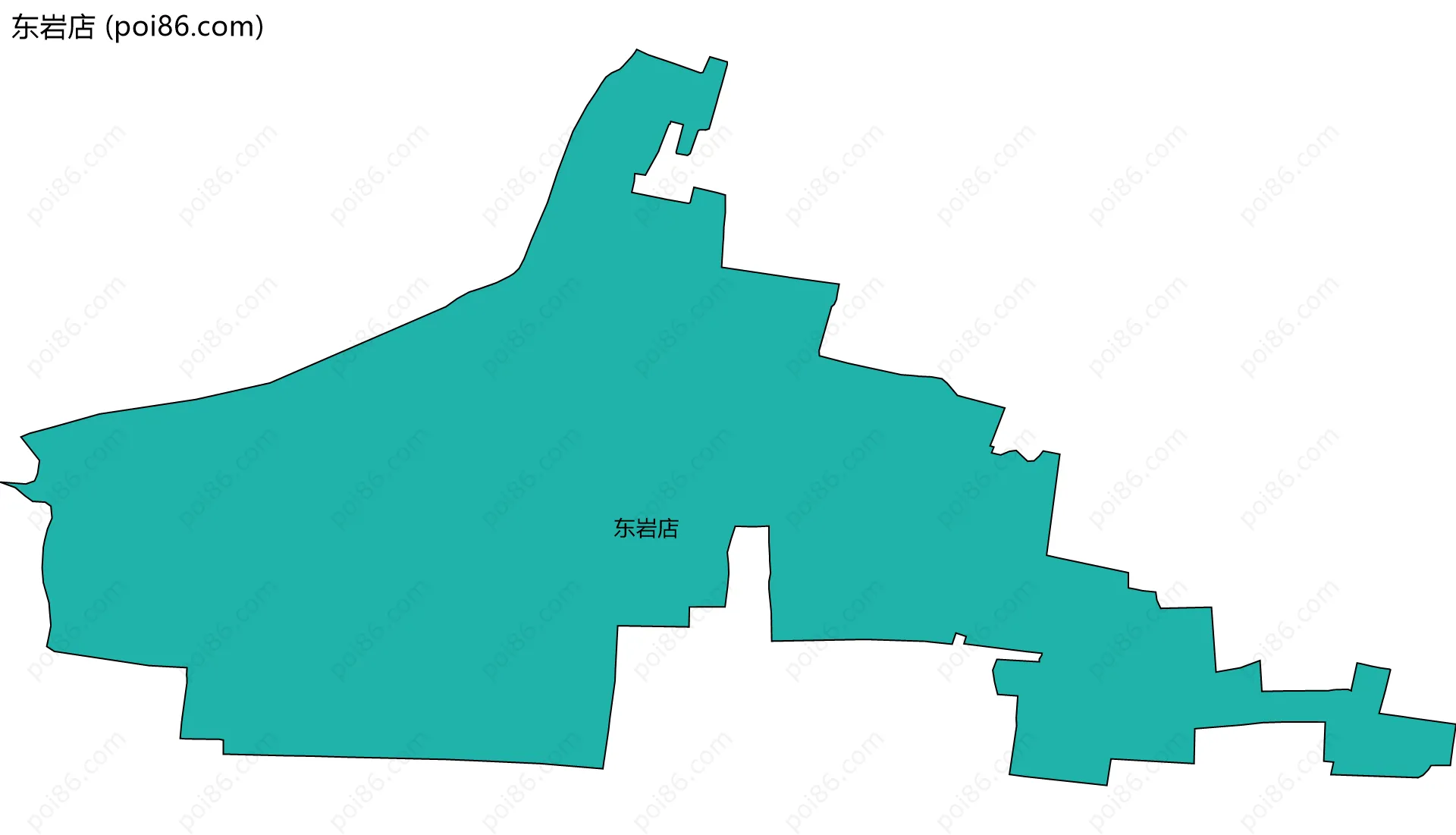 东岩店边界地图