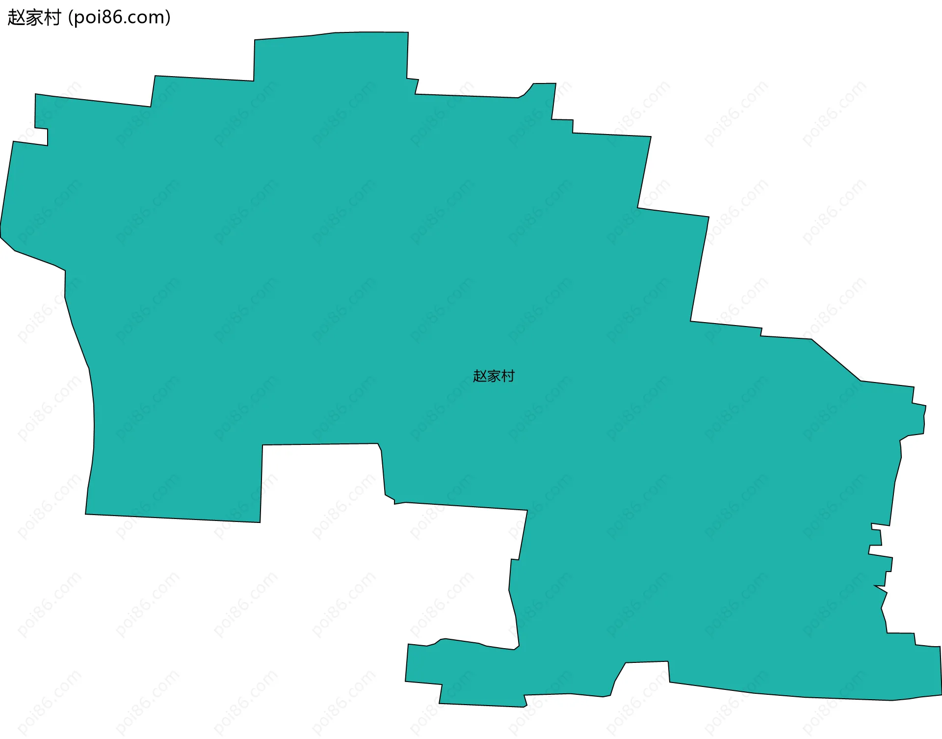 赵家村边界地图