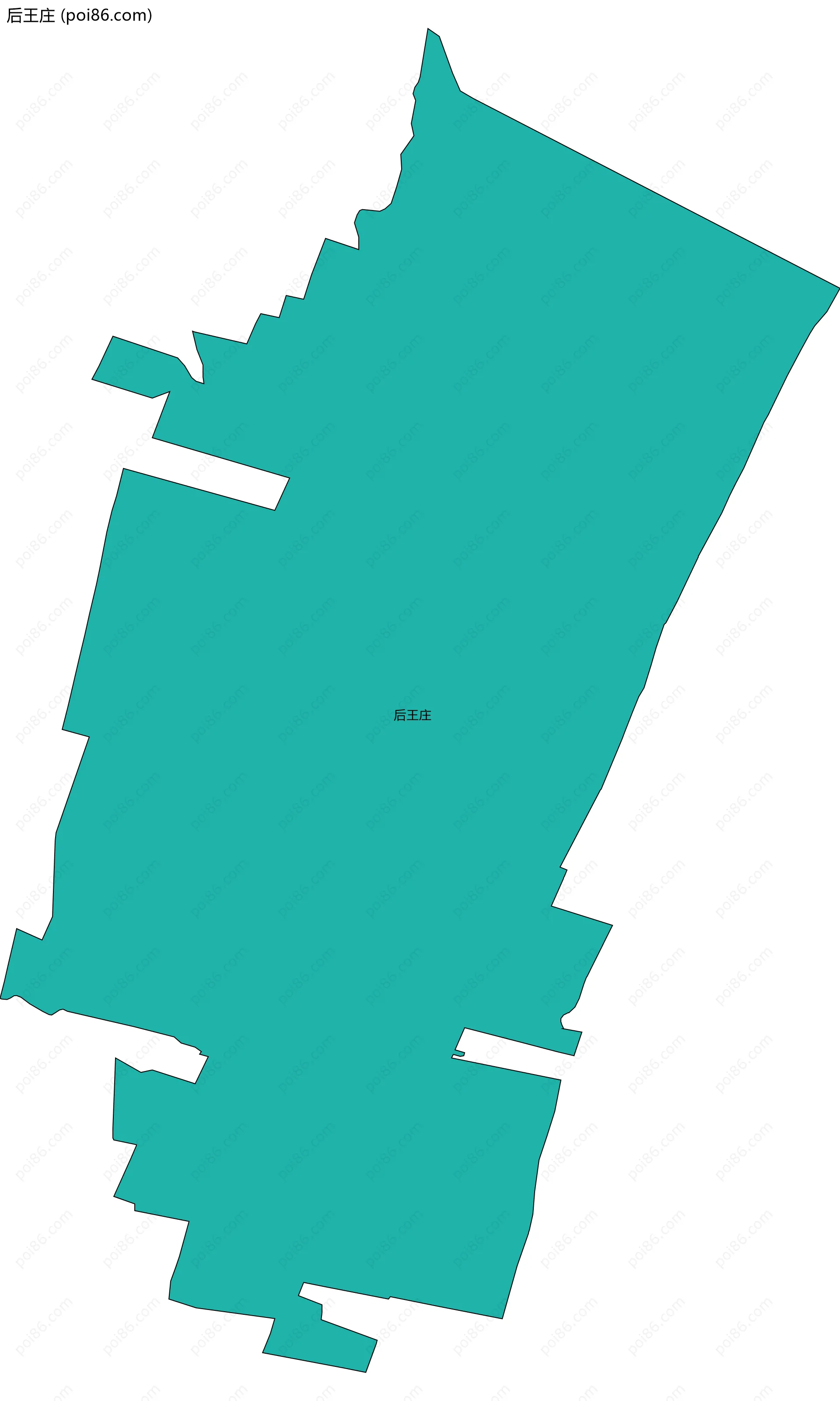 后王庄边界地图
