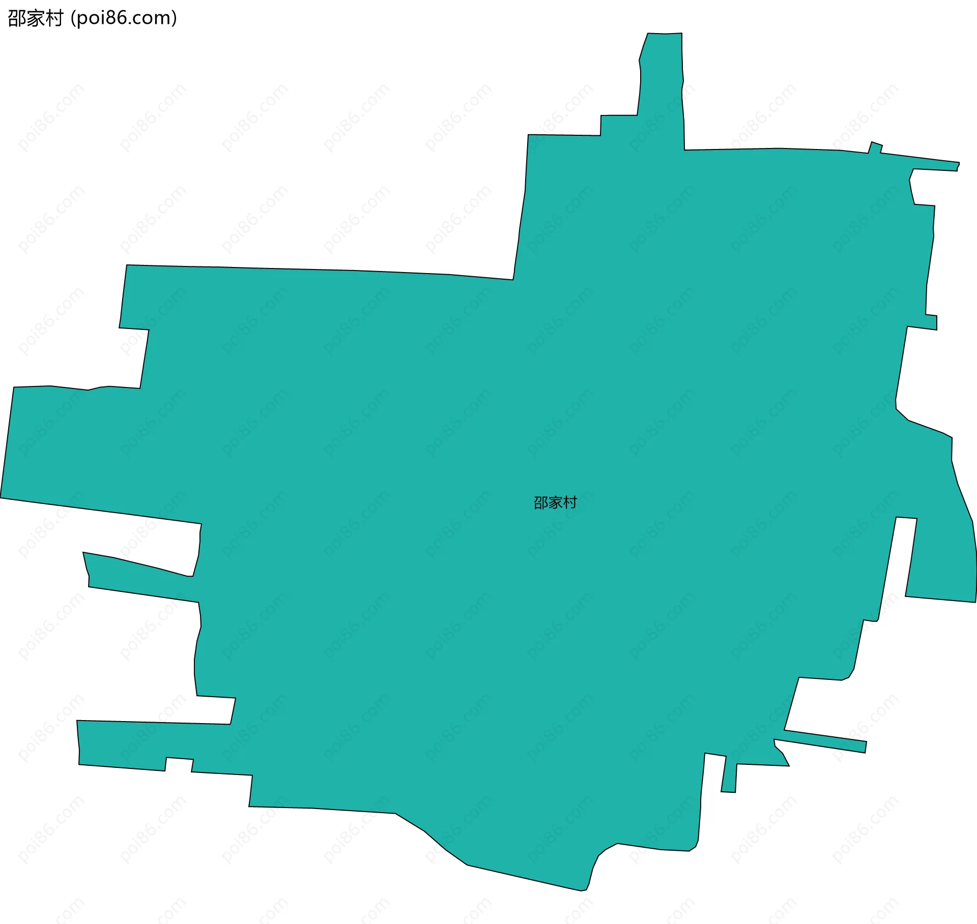 邵家村边界地图