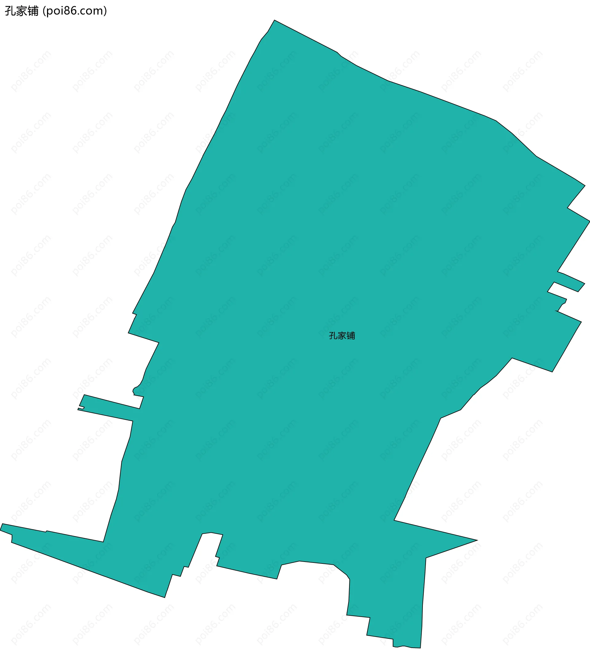 孔家铺边界地图