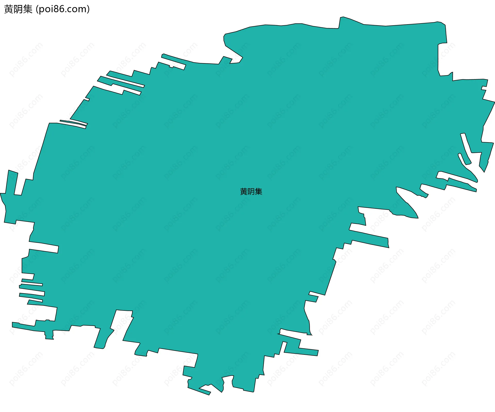黄阴集边界地图