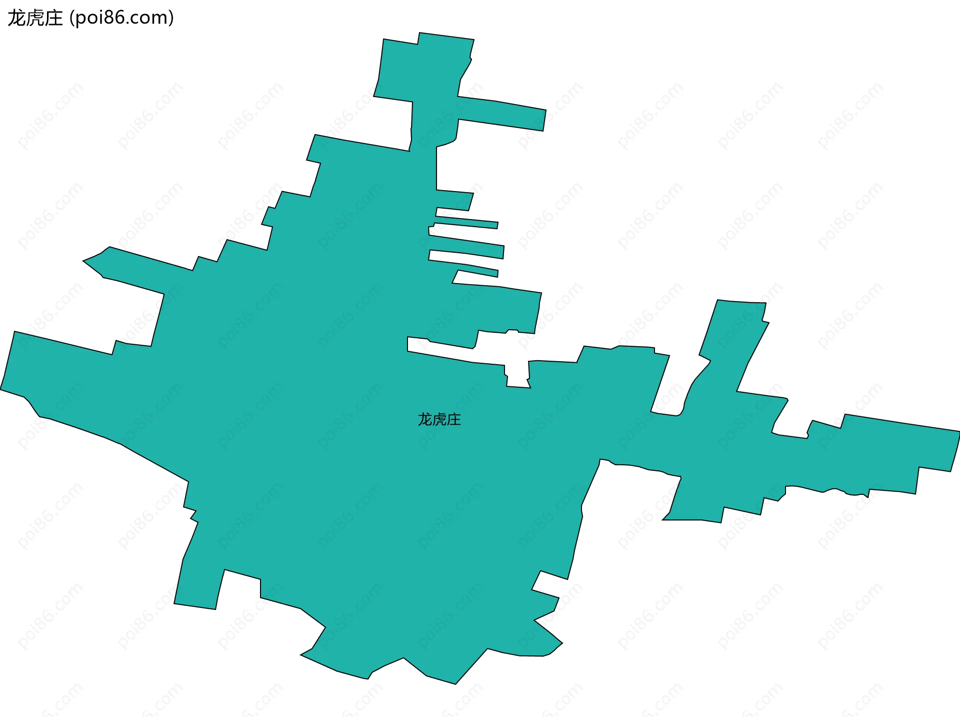 龙虎庄边界地图