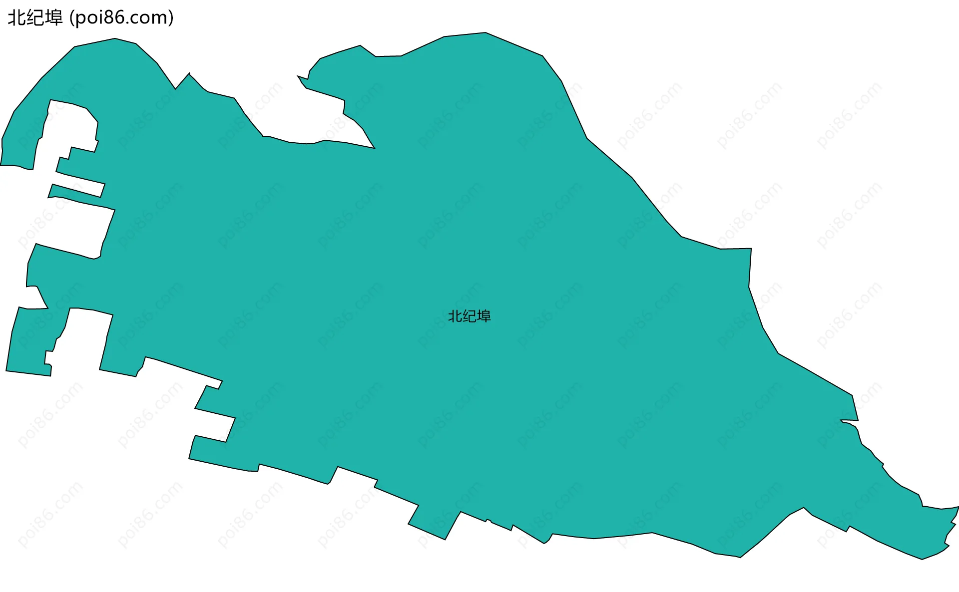 北纪埠边界地图