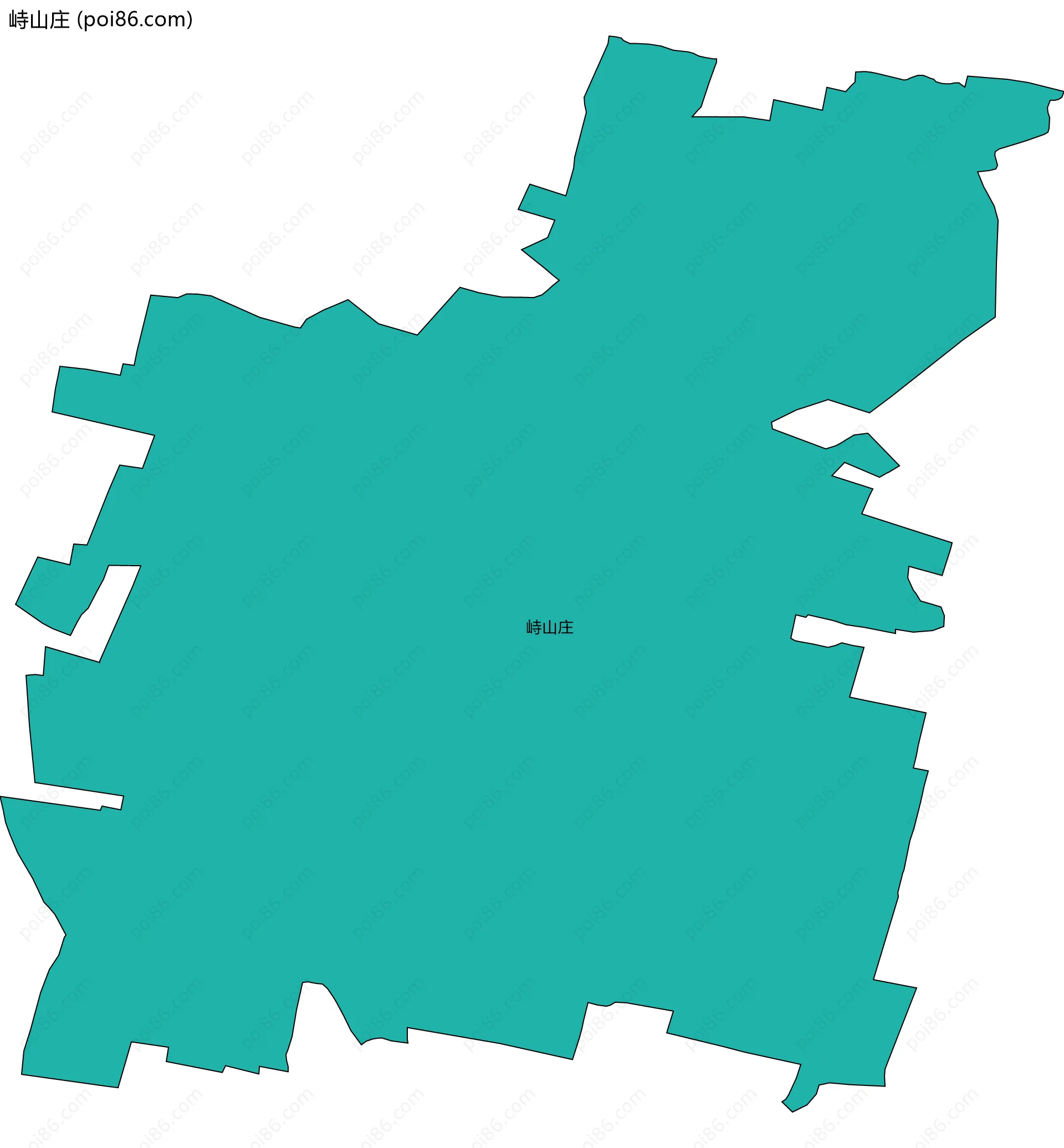 峙山庄边界地图