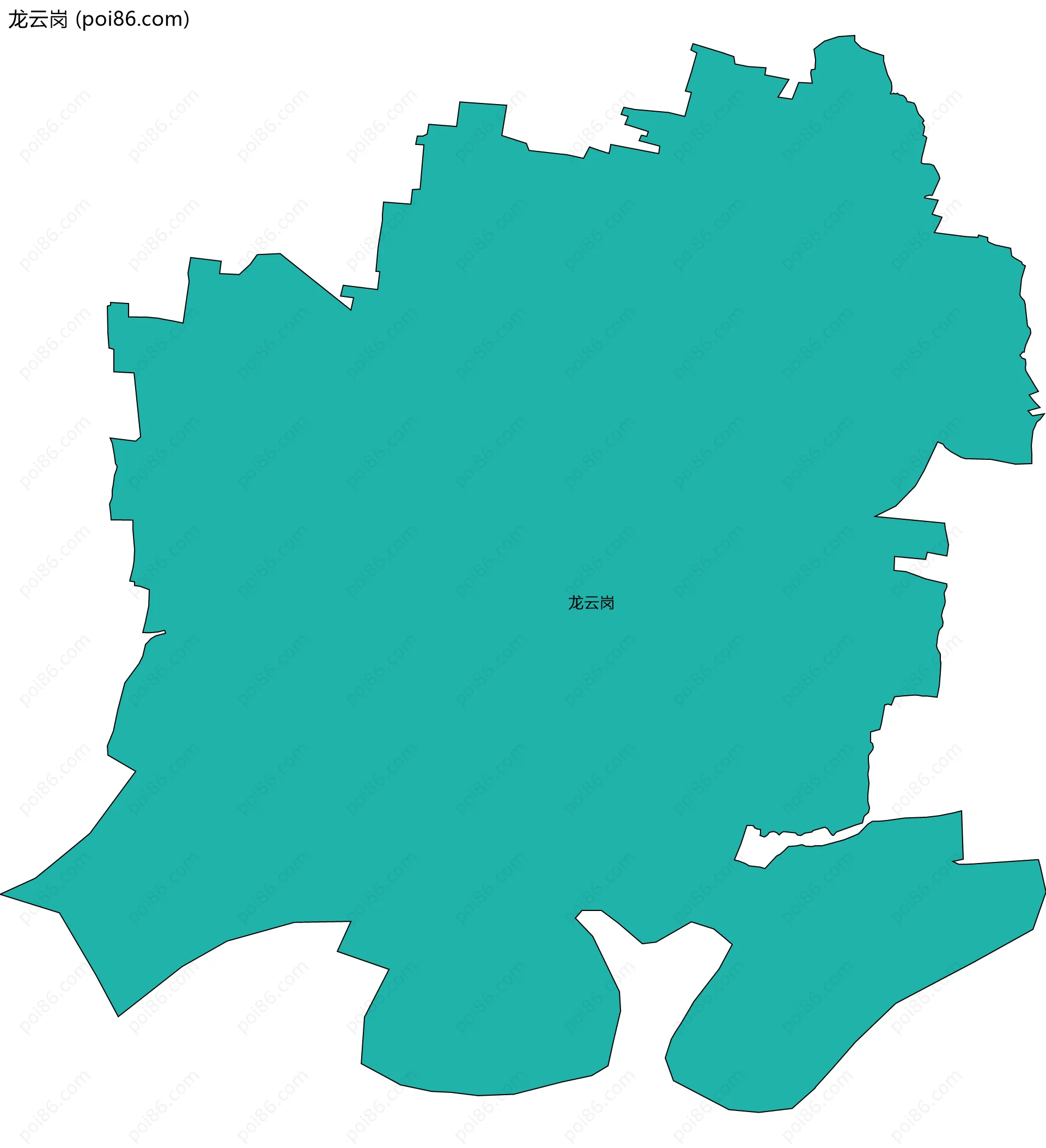 龙云岗边界地图