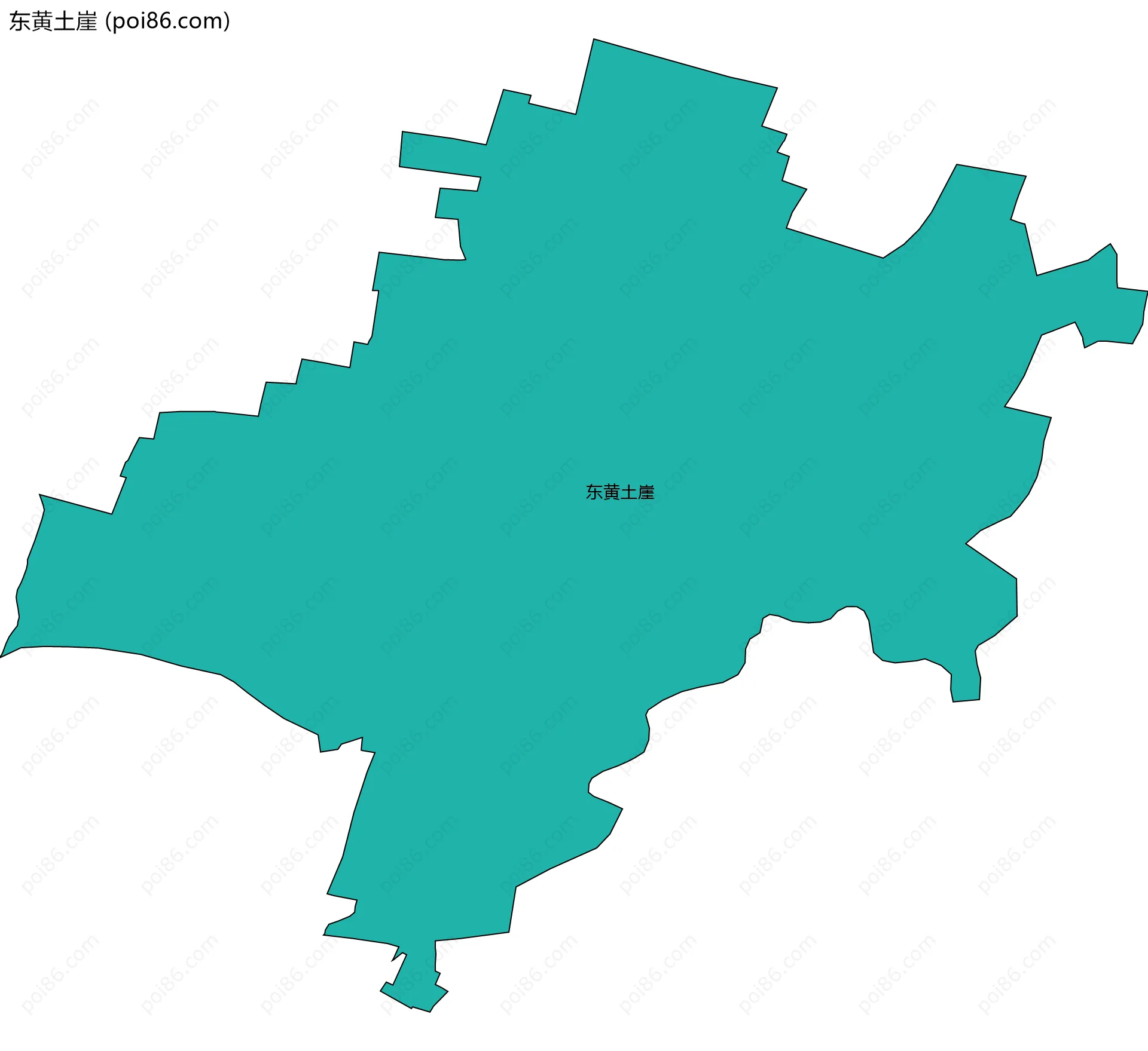 东黄土崖边界地图