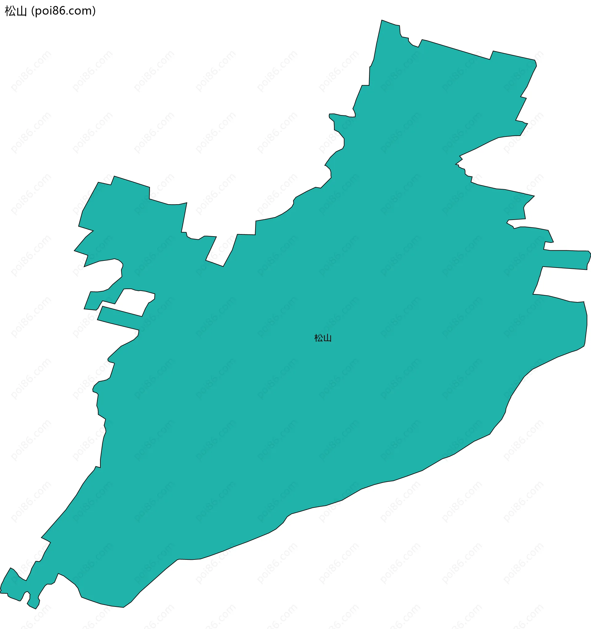松山边界地图