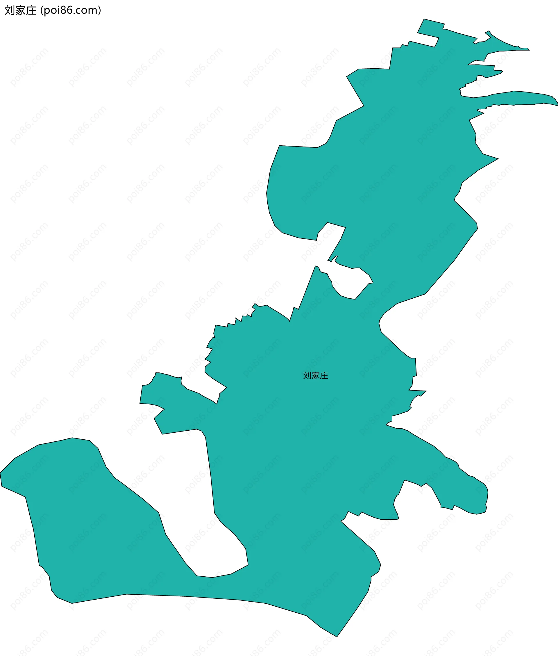 刘家庄边界地图