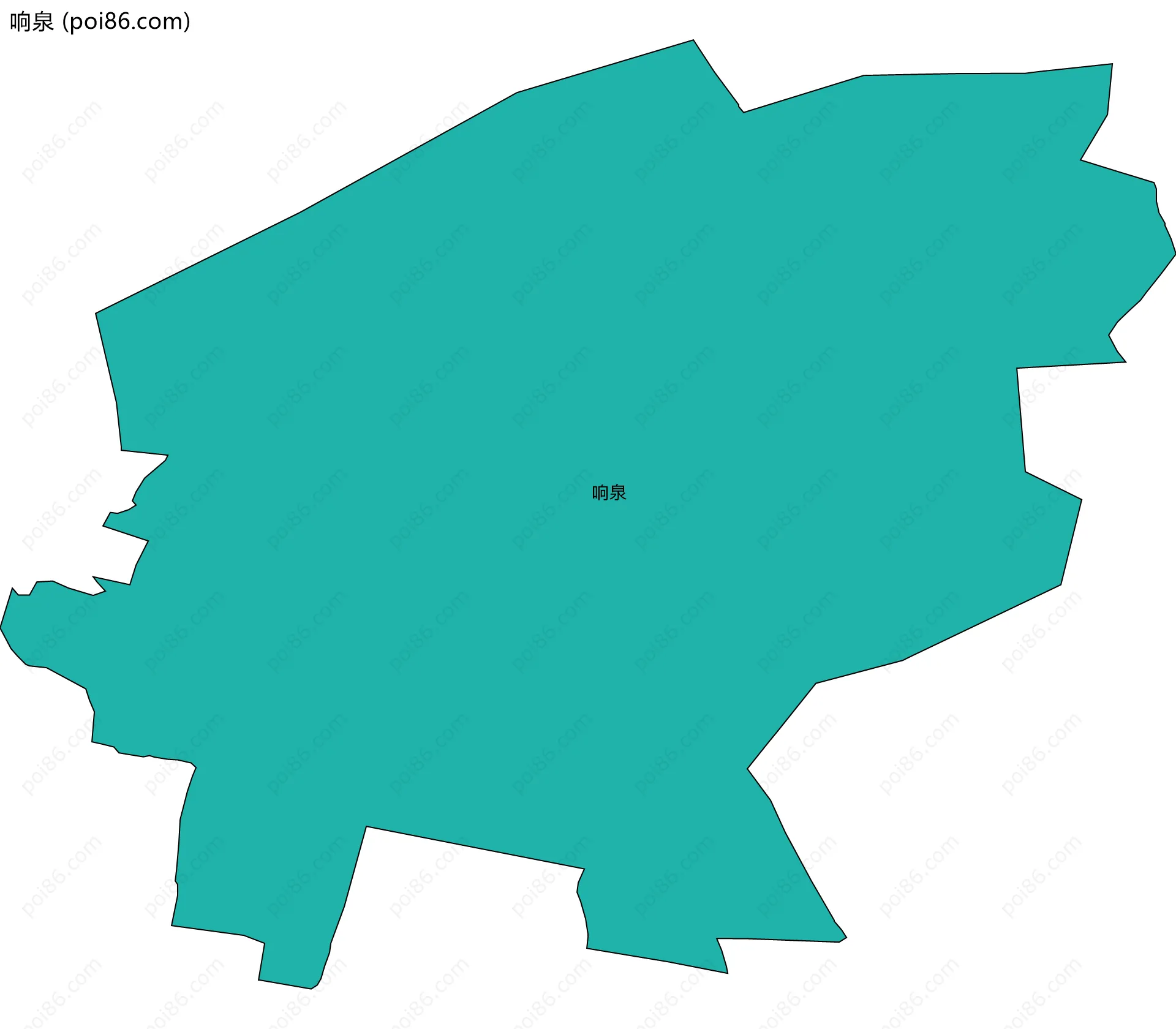 响泉边界地图