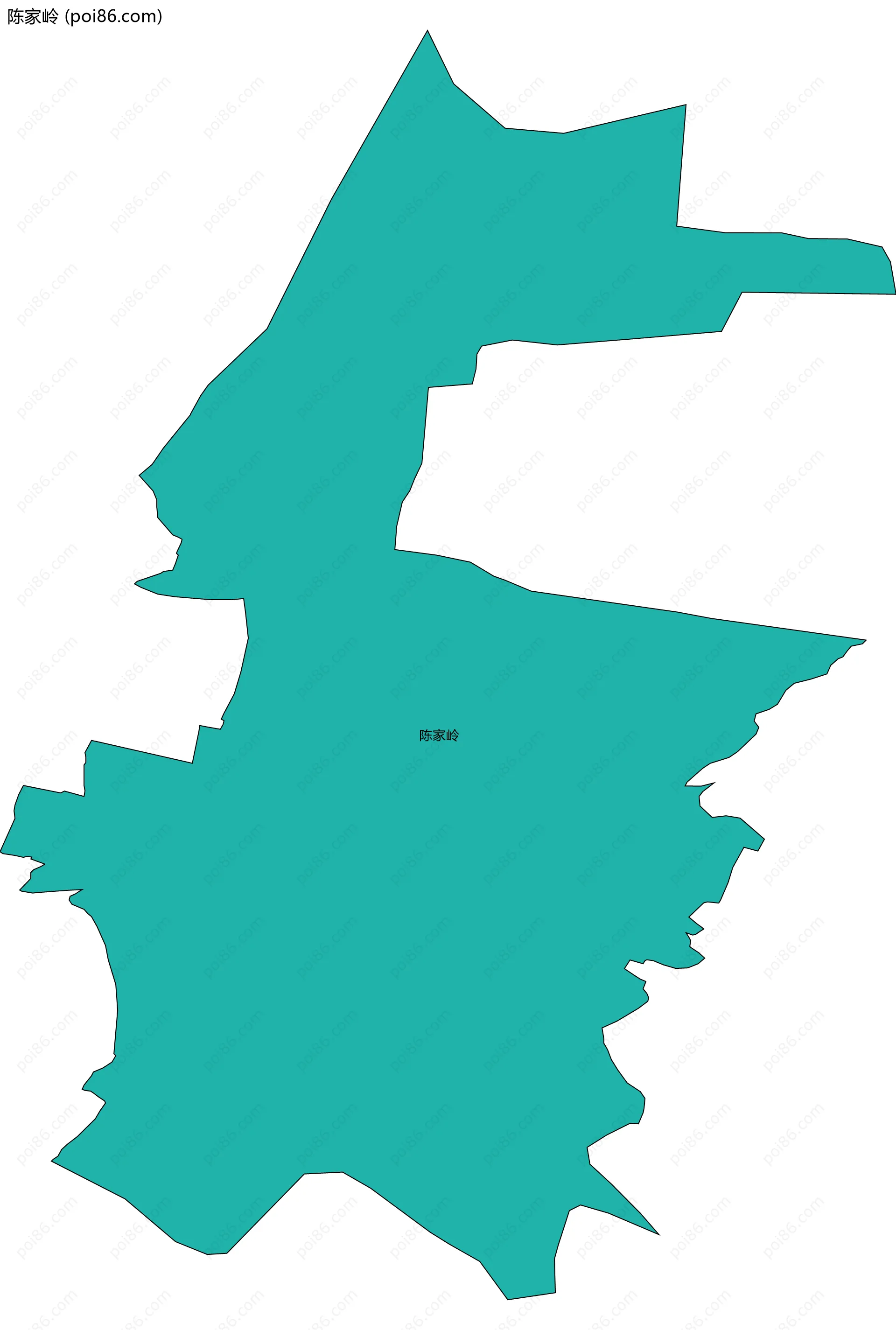 陈家岭边界地图