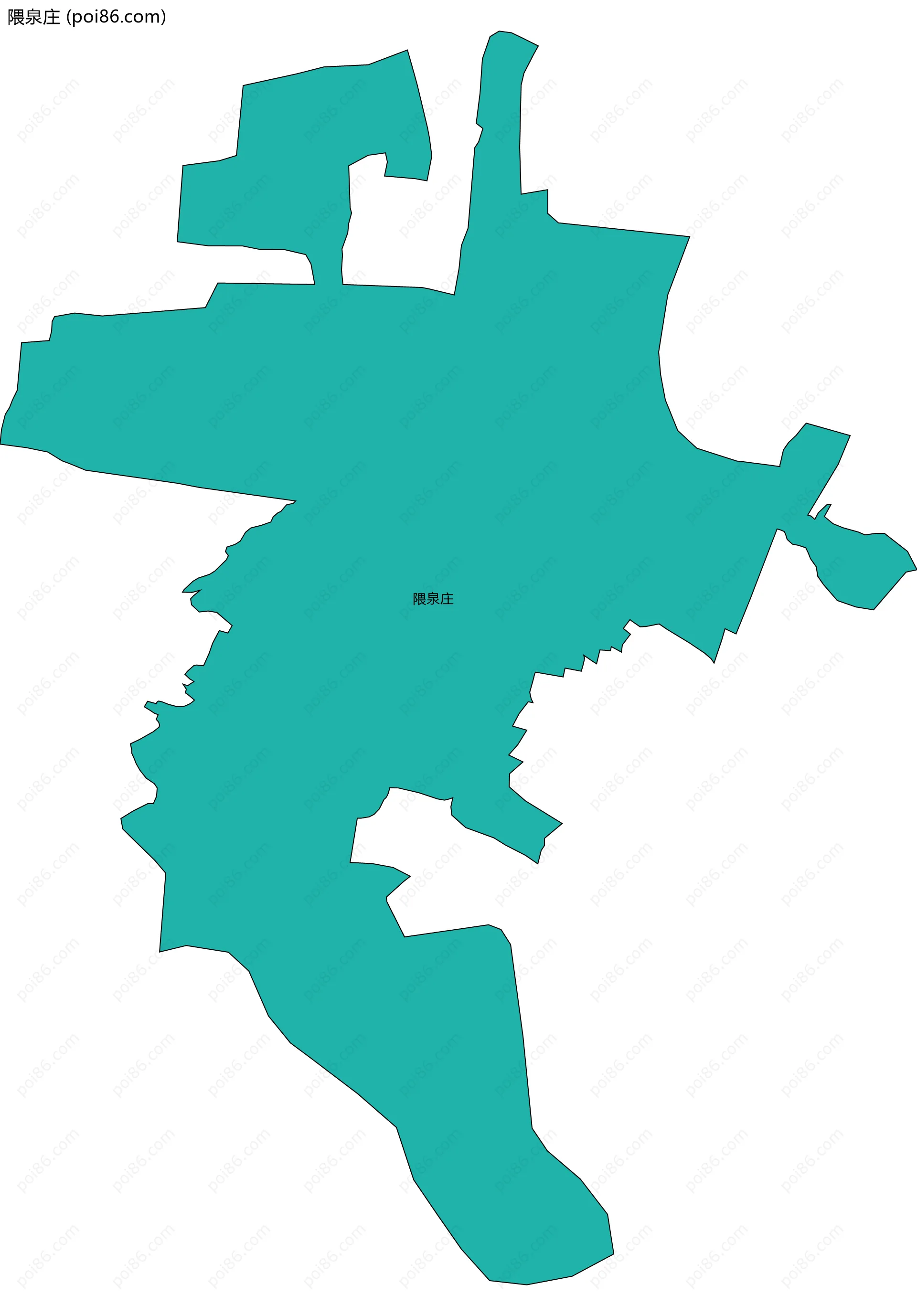 隈泉庄边界地图