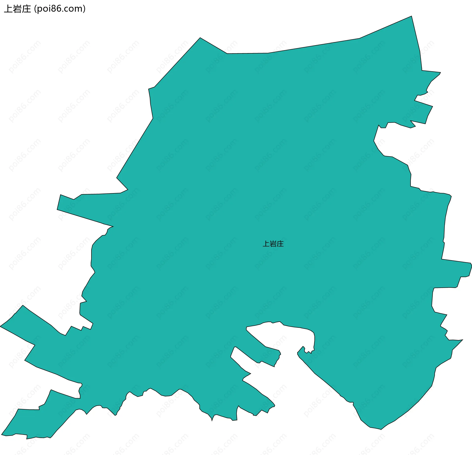 上岩庄边界地图