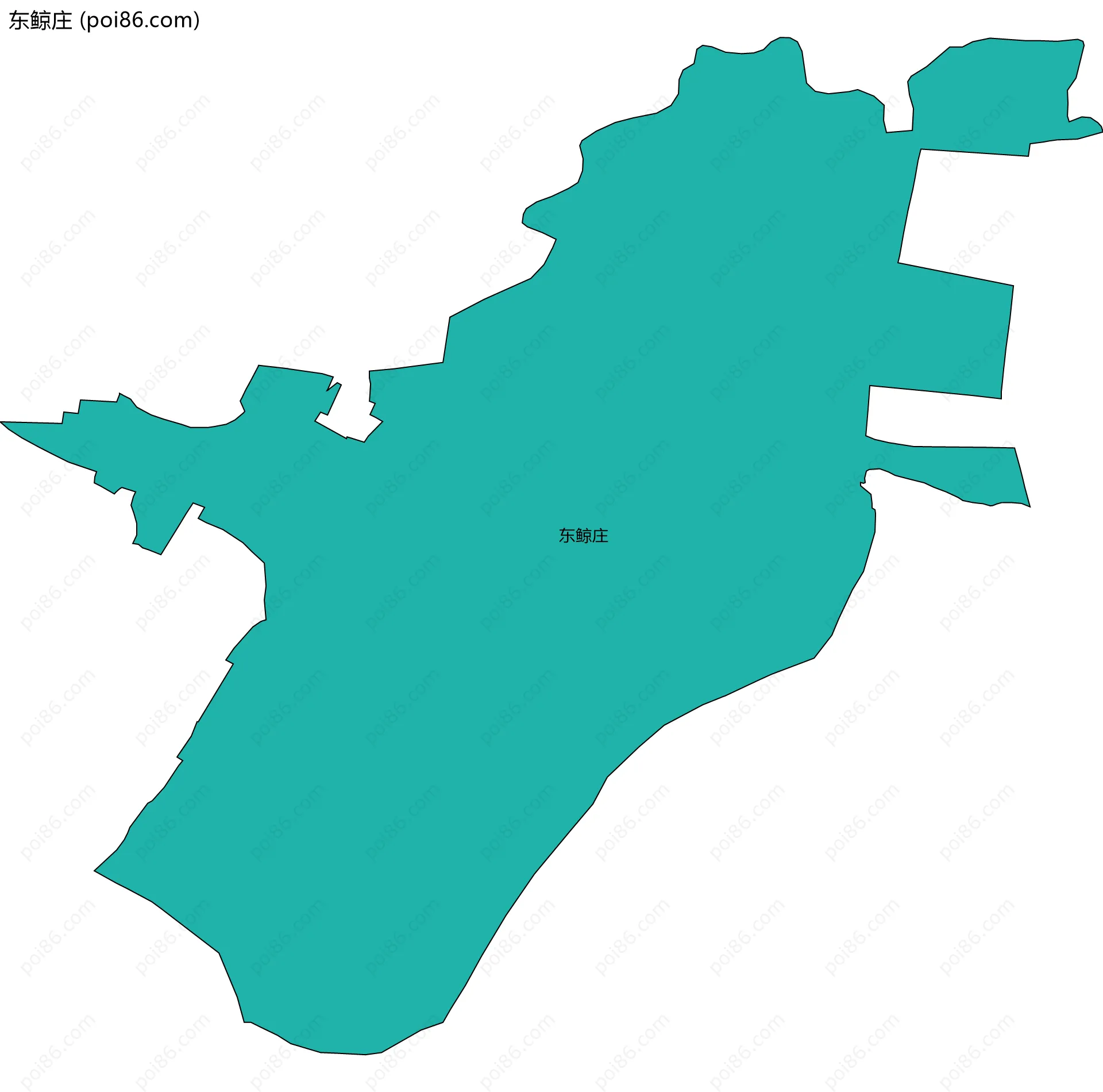 东鲸庄边界地图