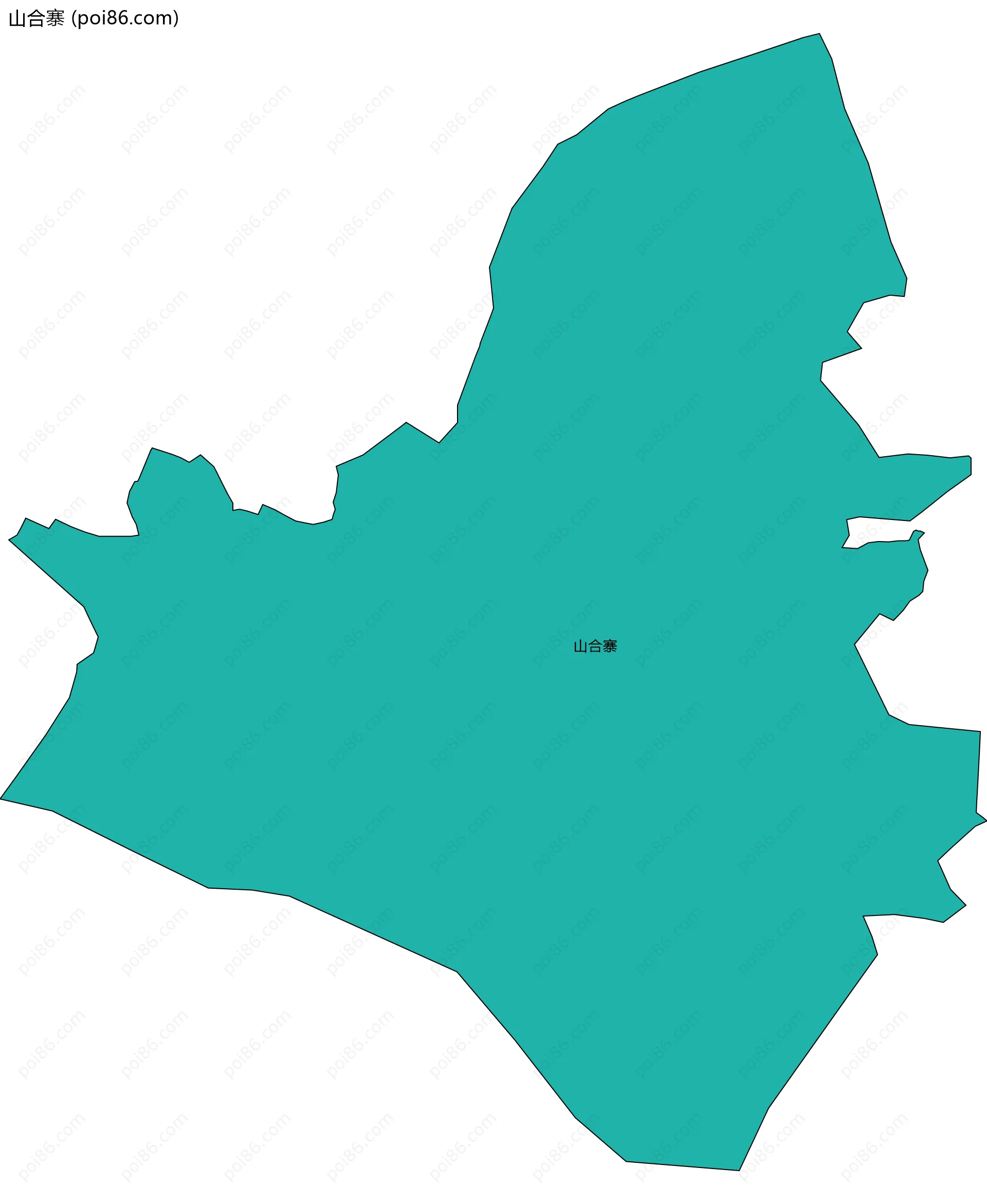 山合寨边界地图