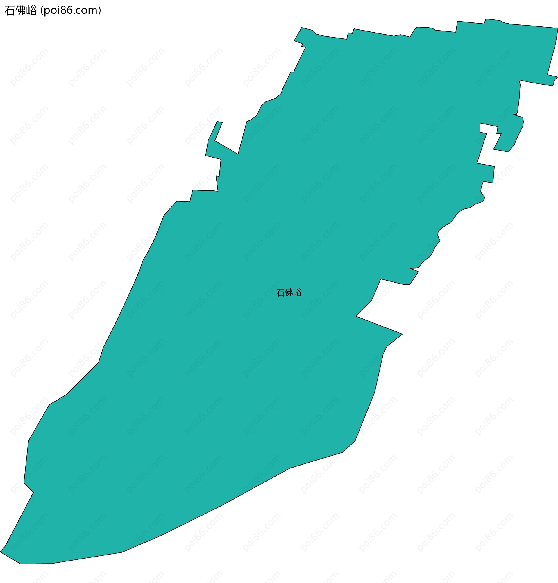 石佛峪边界地图