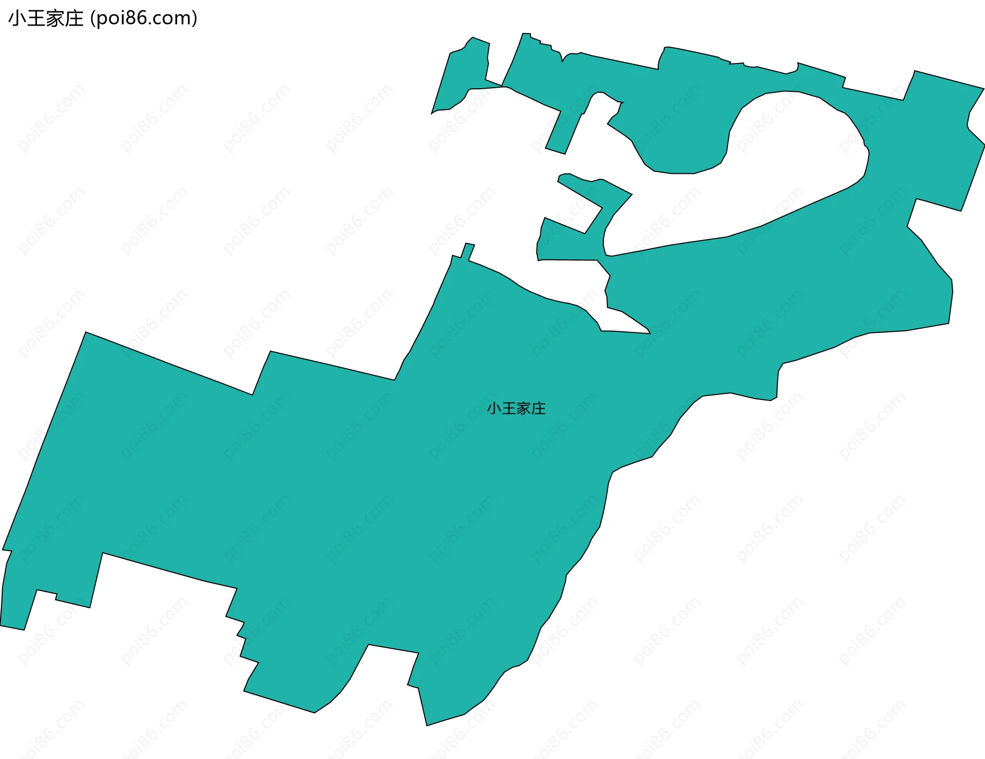 小王家庄边界地图