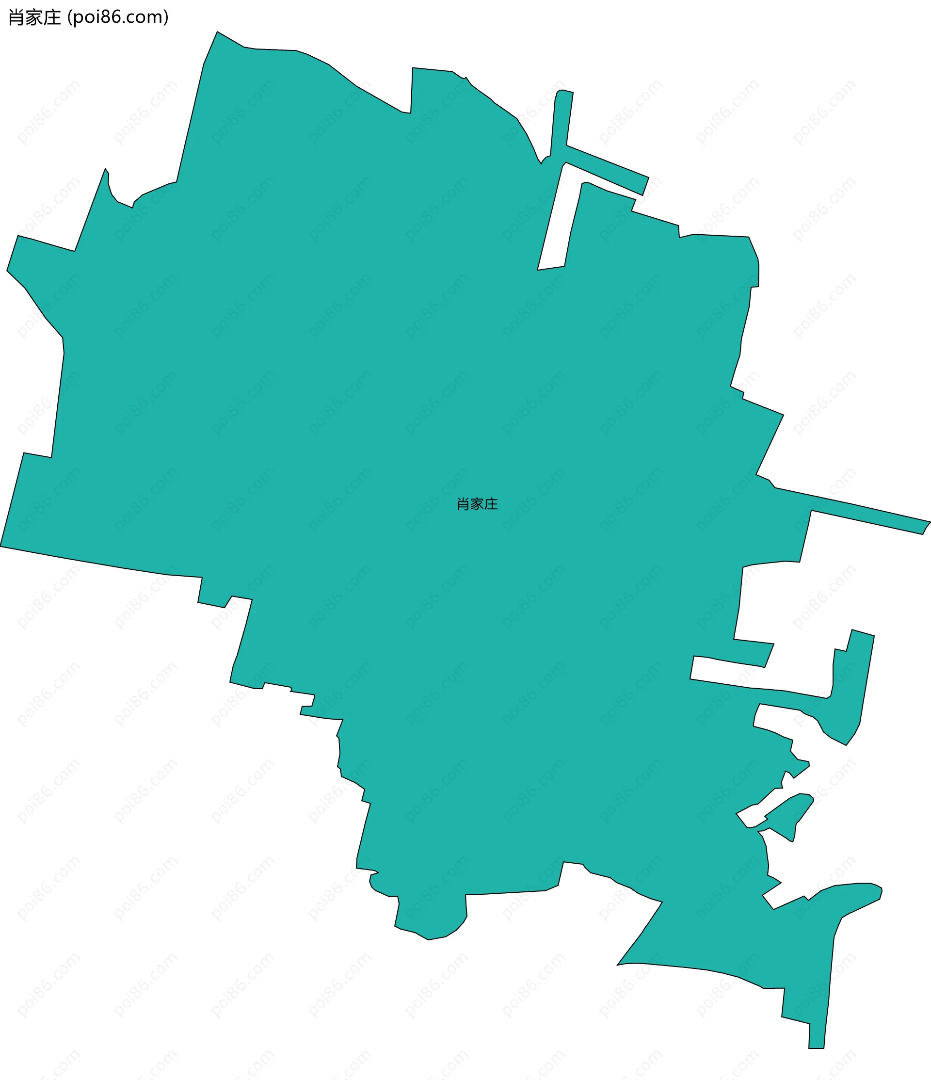 肖家庄边界地图