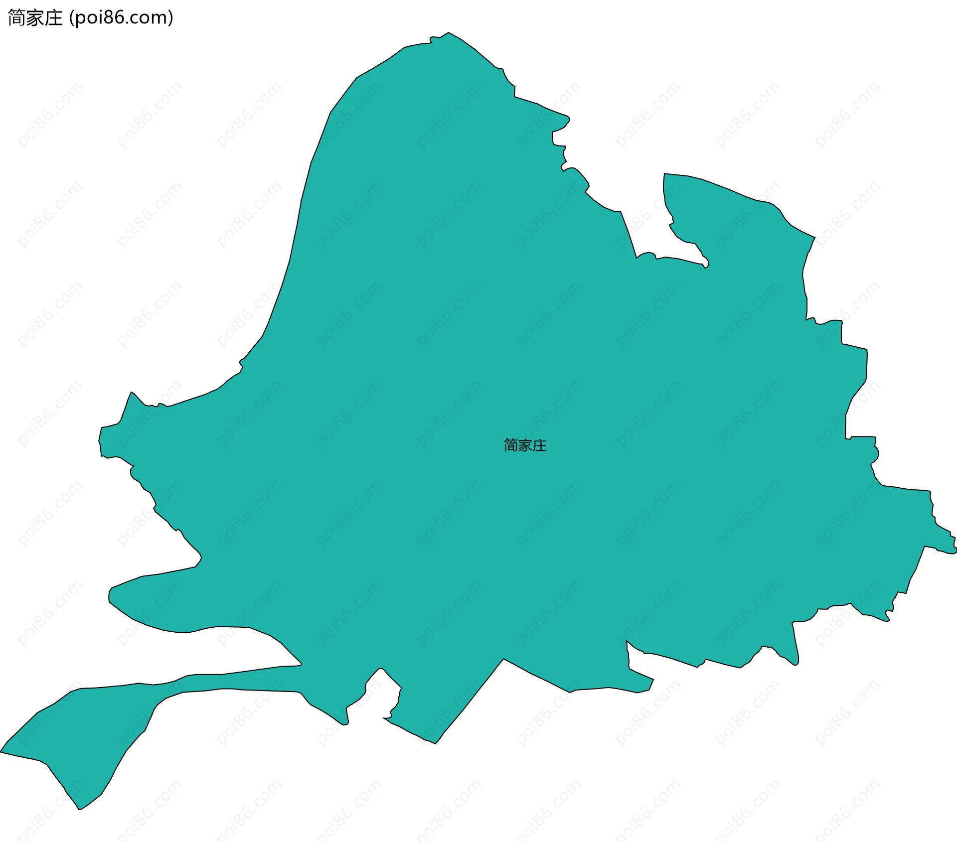 简家庄边界地图