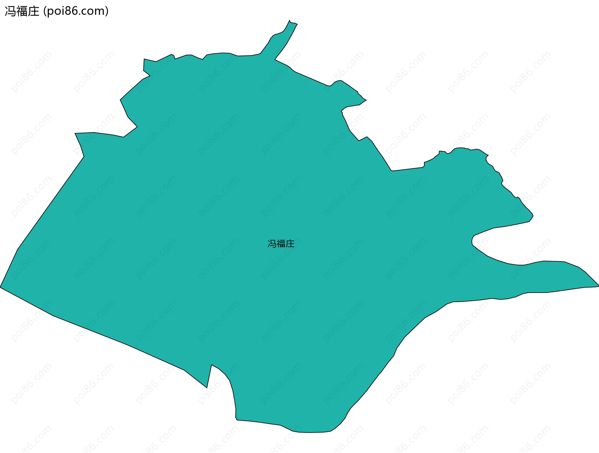 冯福庄边界地图