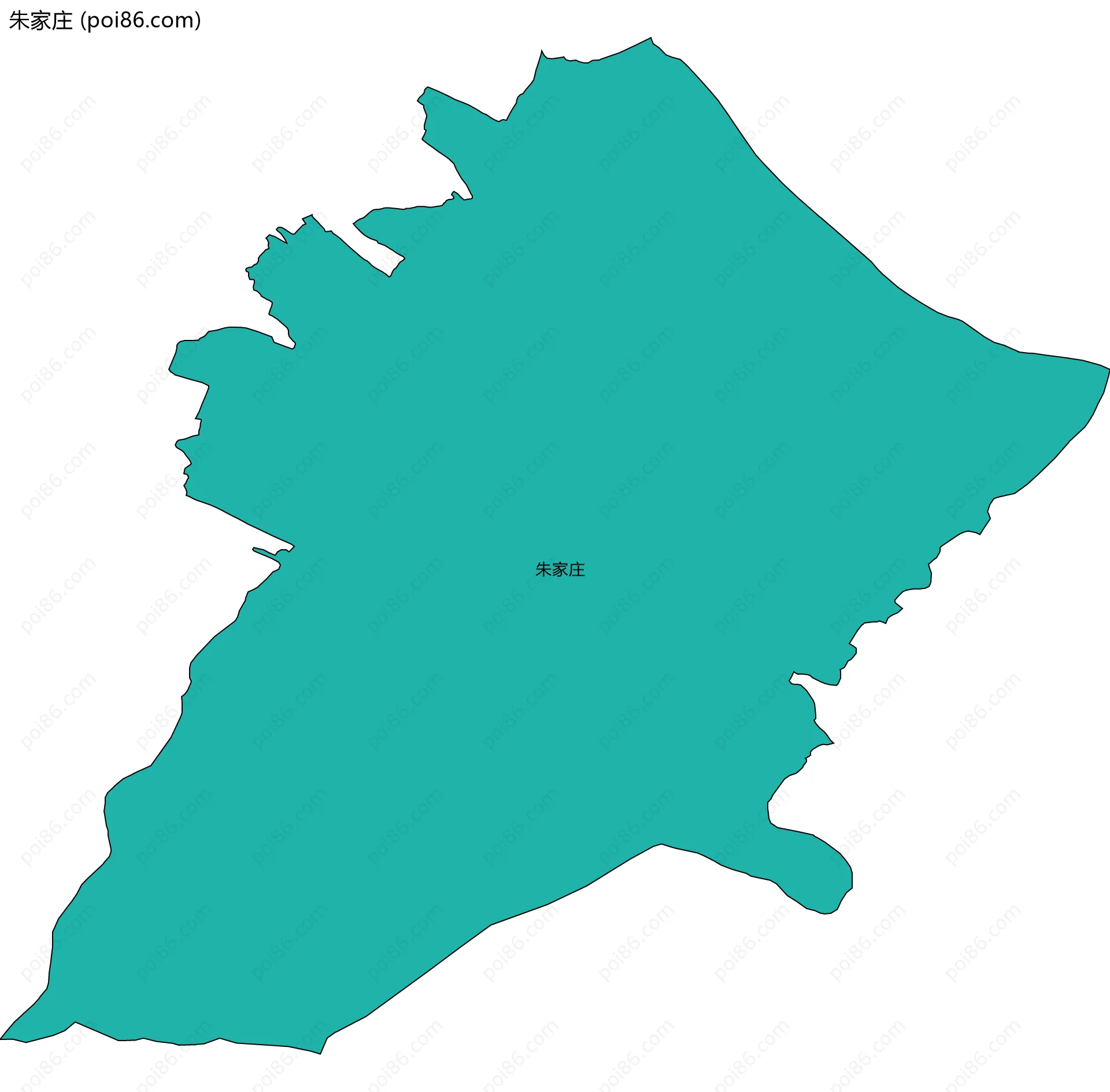 朱家庄边界地图