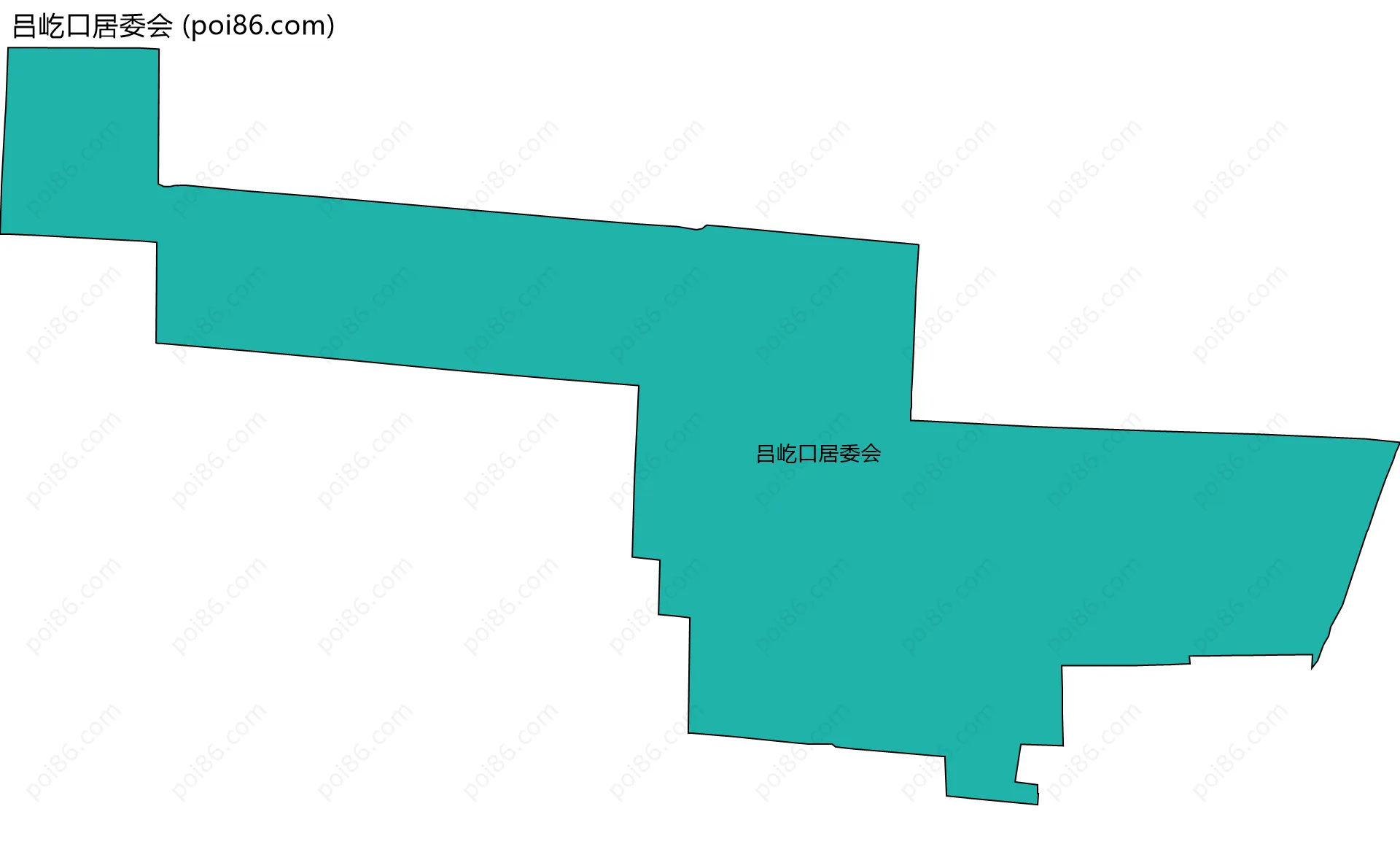 吕屹口居委会边界地图