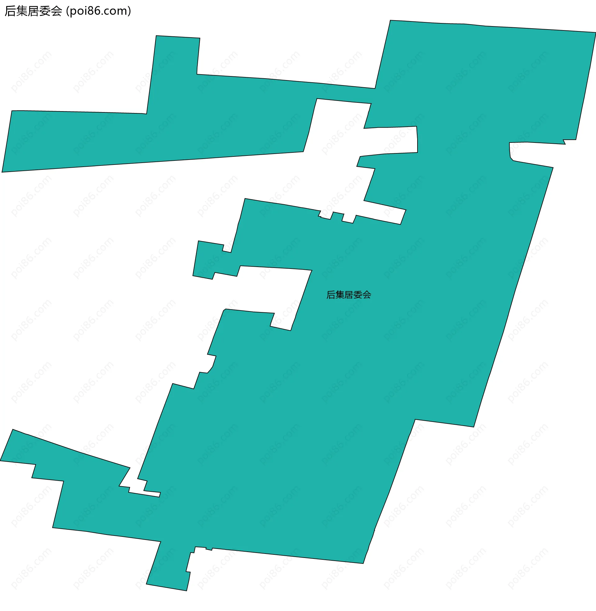 后集居委会边界地图