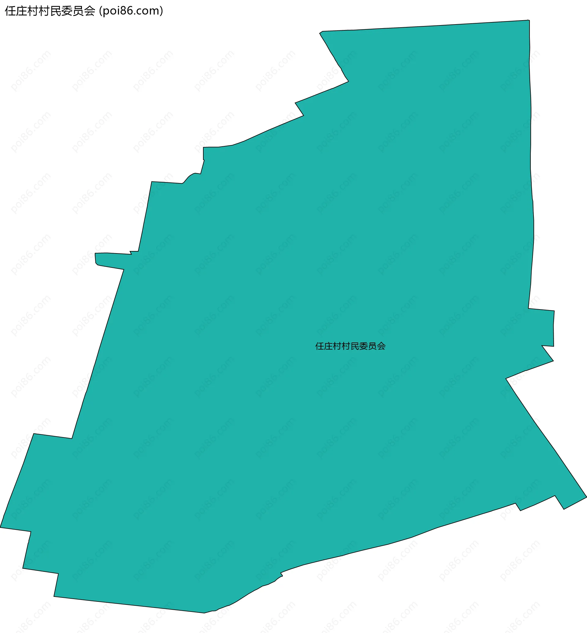 任庄村村民委员会边界地图
